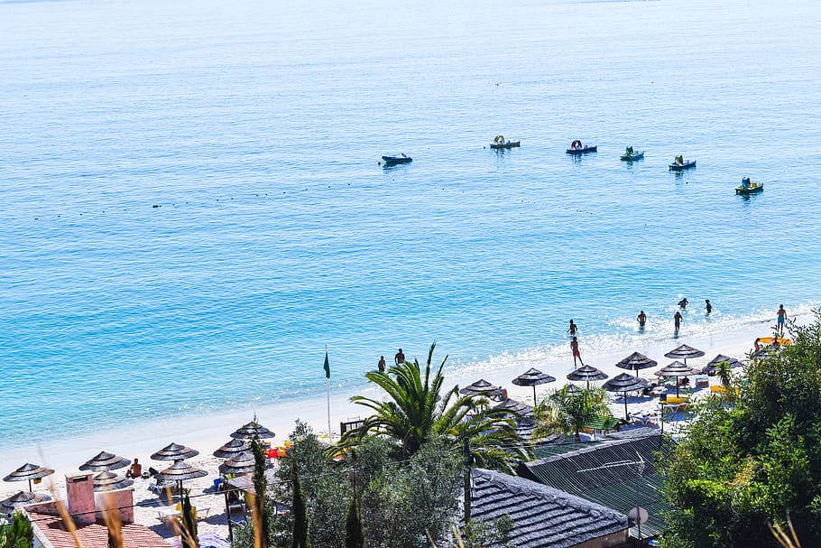 Portugal, Europe, Sea, Ocean, Water, Sky, Blue, Beach, - Beach - HD Wallpaper 