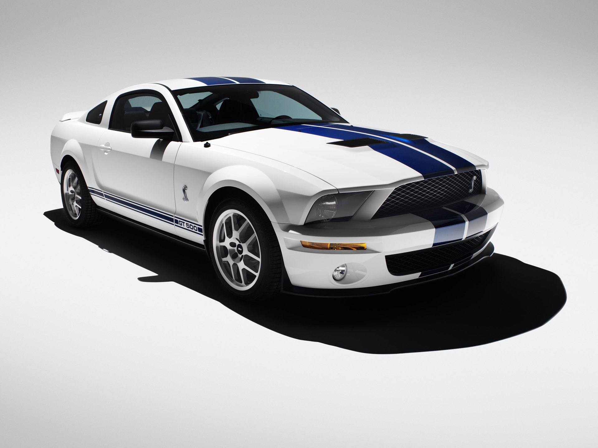 2007 Ford Mustang Shelby Gt500 Cobra Coupe 2d - HD Wallpaper 