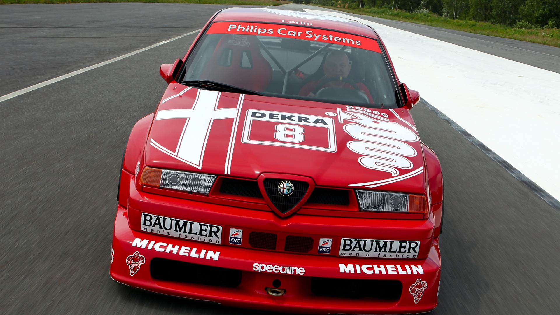 Alfa Romeo Widescreen Backgrounds - Alfa 155 Dtm - HD Wallpaper 