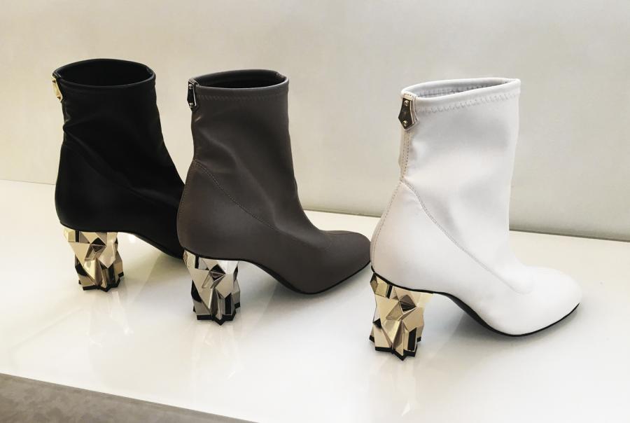 Black, White And Grey High Sock Boots With Architectural - Riding Boot - HD Wallpaper 