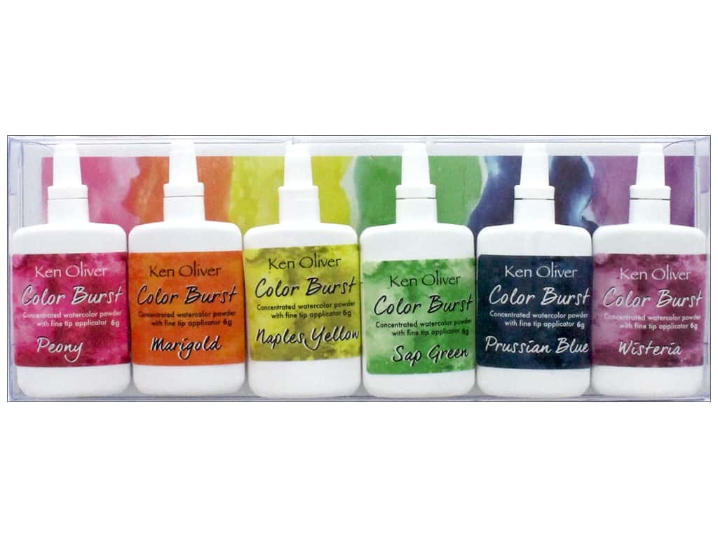 Contact Crafts Ken Oliver Color Burst Set 6 Pc Florals - Ken Oliver Color Burst Prussian Blue - HD Wallpaper 