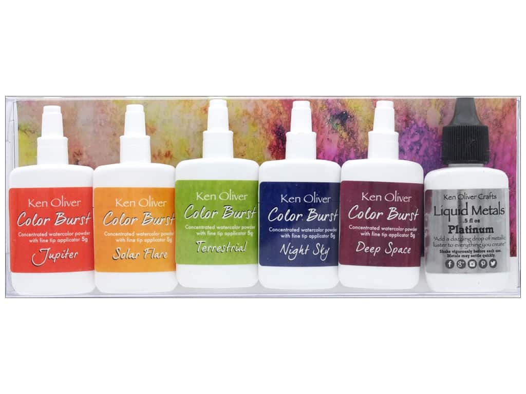Contact Crafts Ken Oliver Color Burst Set 6 Pc Galaxy - Nail Polish - HD Wallpaper 