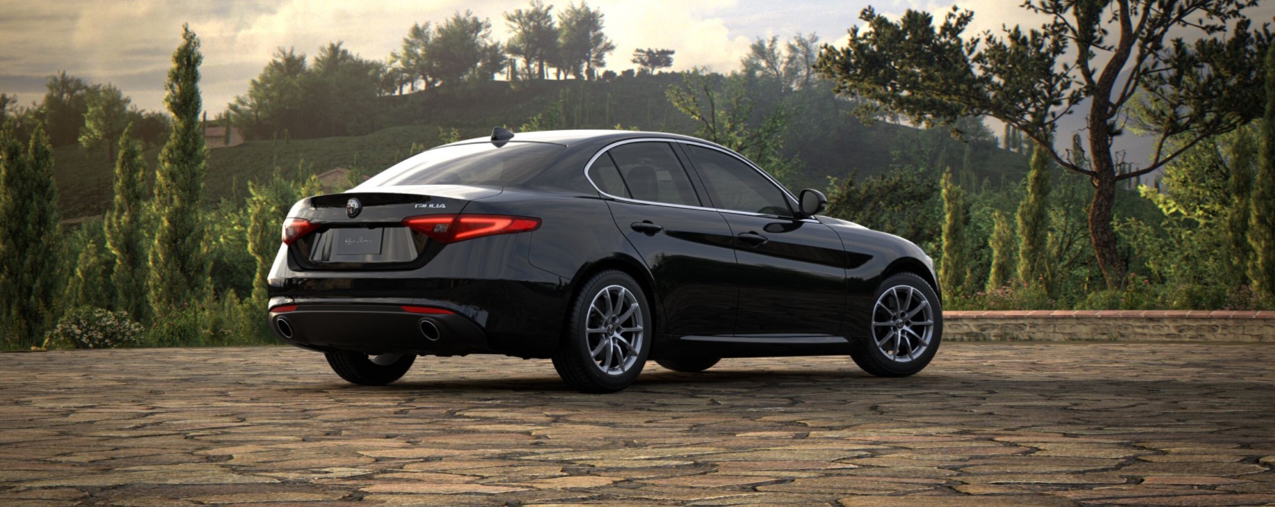 2018 Alfa Romeo Giulia Quadrifoglio Rwd Rear Black - Alfa Romeo Giulia 2018 Black - HD Wallpaper 