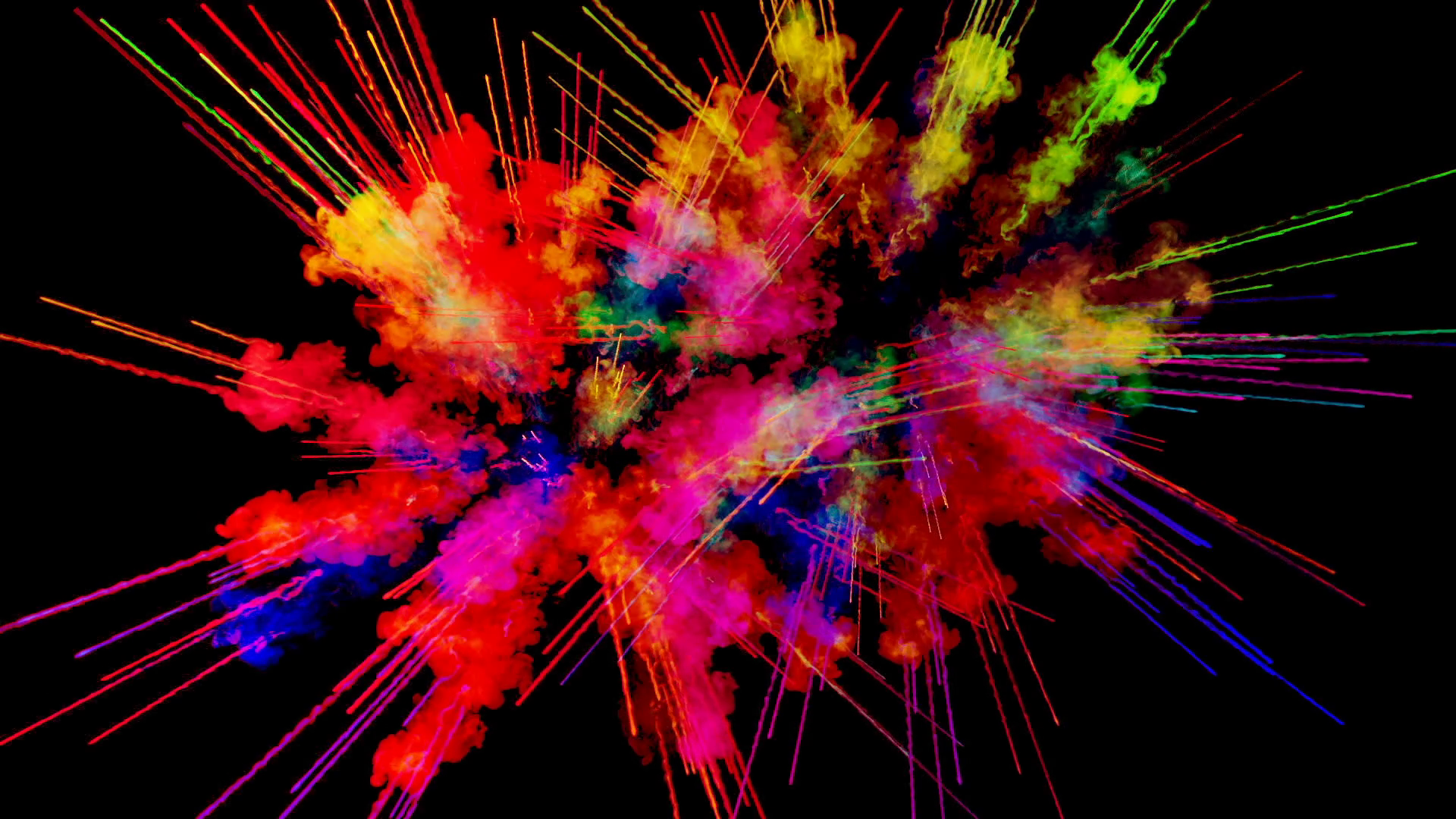 Firework Of Paint Background - HD Wallpaper 