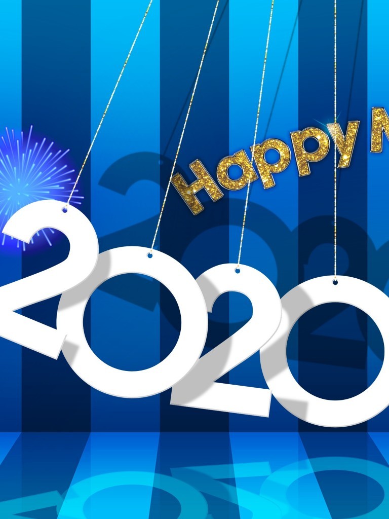 Happy New Year 2020, Design - Happy New Year Apple - HD Wallpaper 