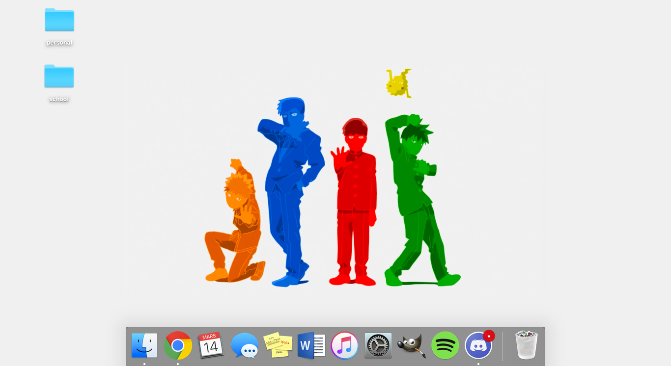 Minimalist Mob Psycho 100 - HD Wallpaper 