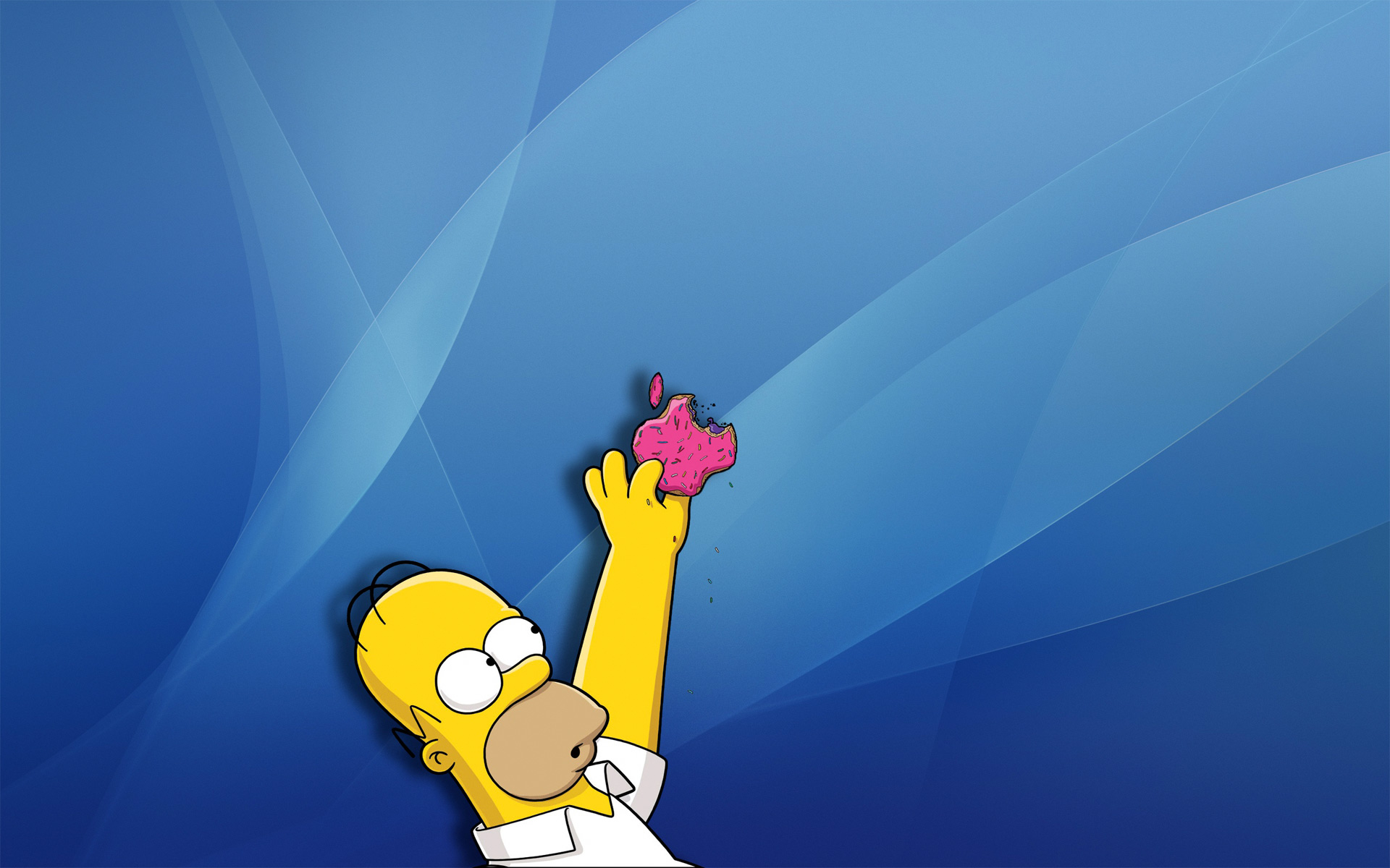 Homer Simpson Wallpaper Apple - HD Wallpaper 