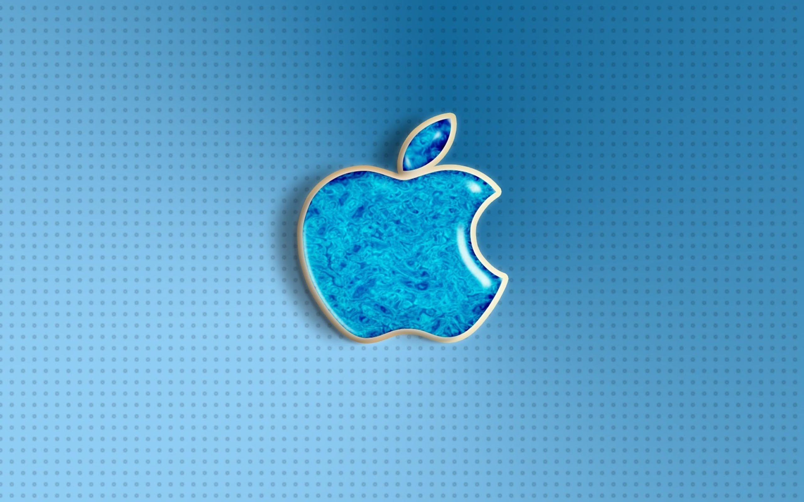 Blue Apple Wallpaper Hd - HD Wallpaper 