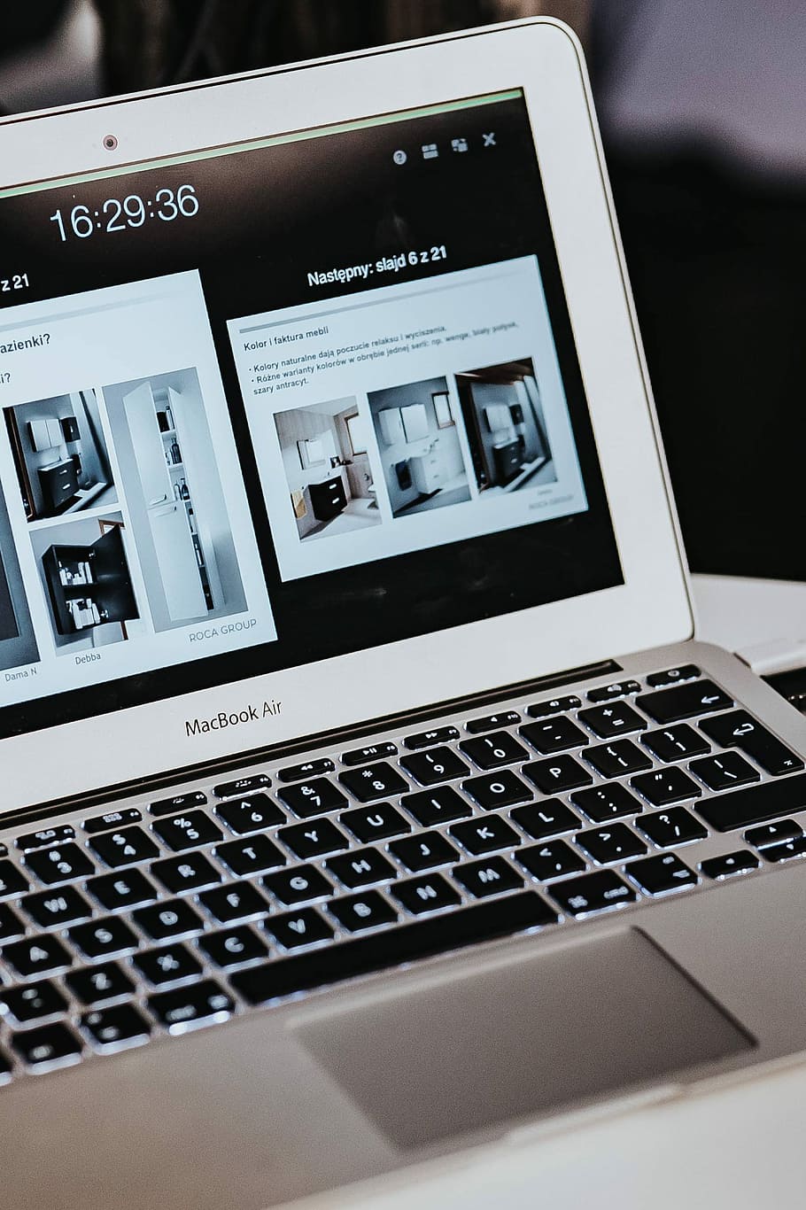 White Laptop On A Table With A Remote, Apple, Computer, - Laptop - HD Wallpaper 