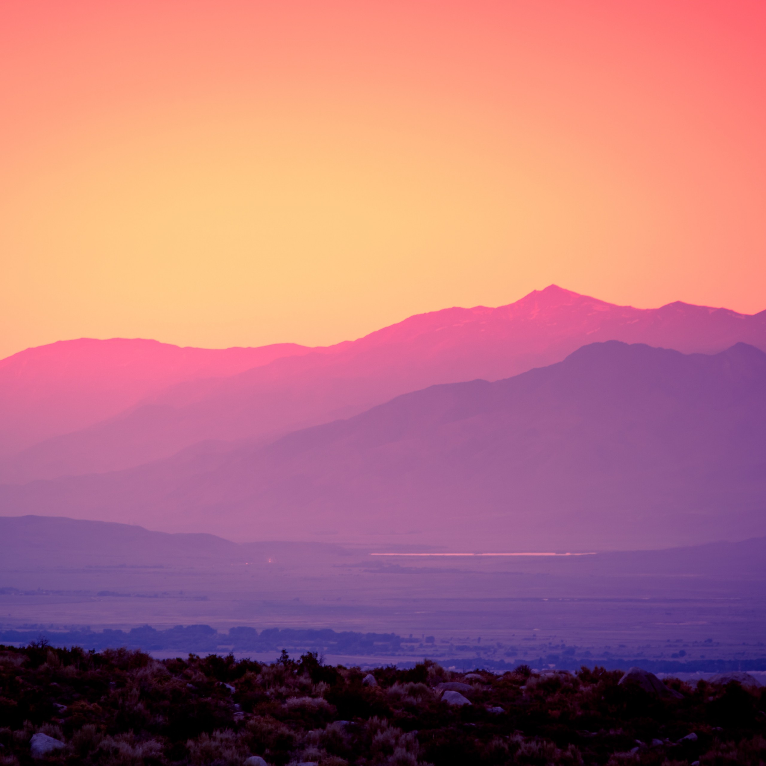 Dawn Wallpaper Mountains - HD Wallpaper 
