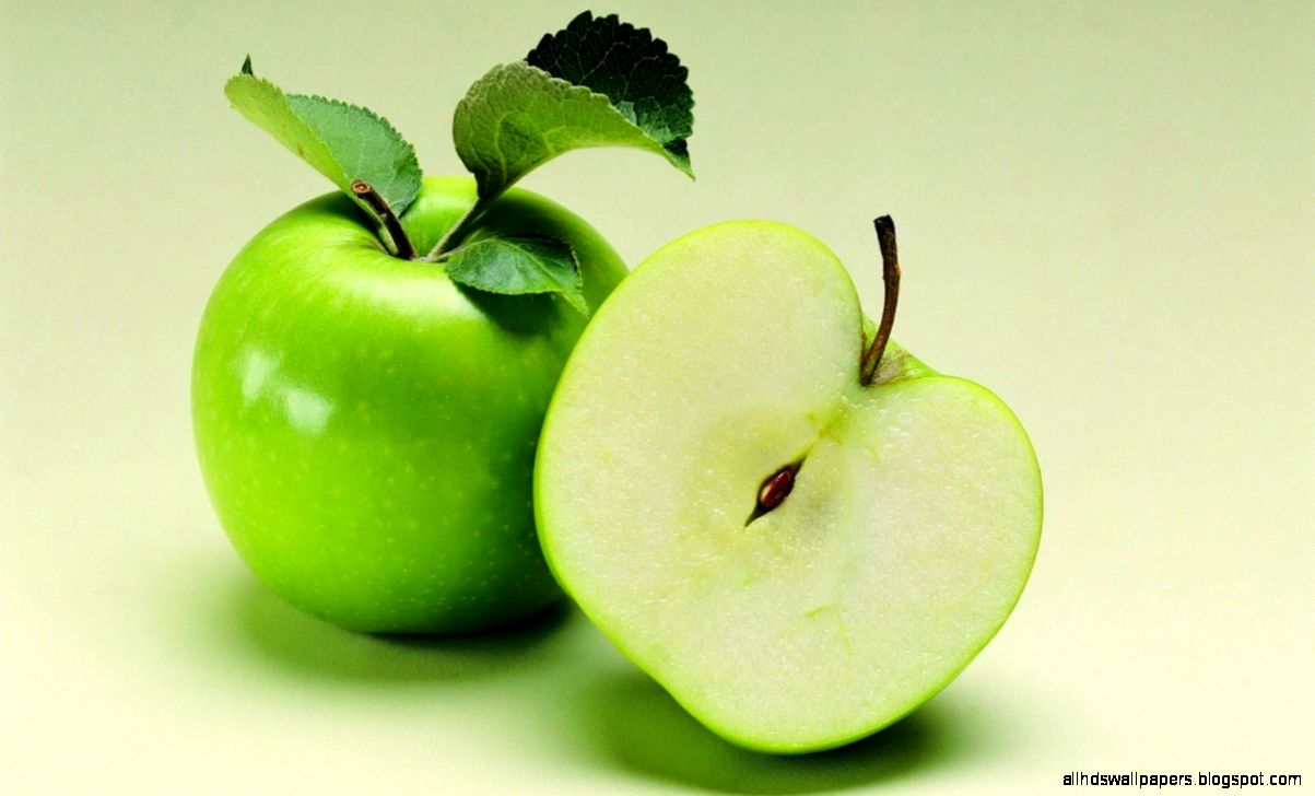 Fresh Red Apple Desktop And Mobile Wallpaper Wallippo - Green Apple Images Hd - HD Wallpaper 