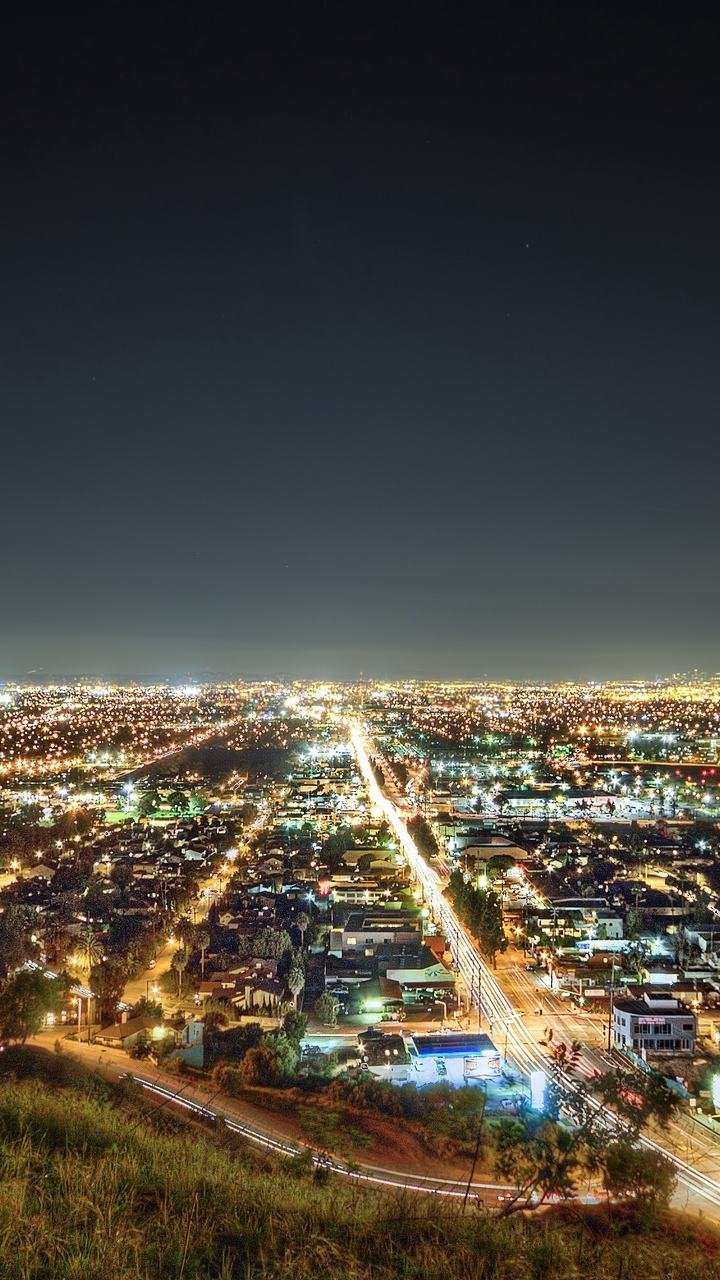 Wallpaper Los Angeles, California, Night - Los Angeles - HD Wallpaper 