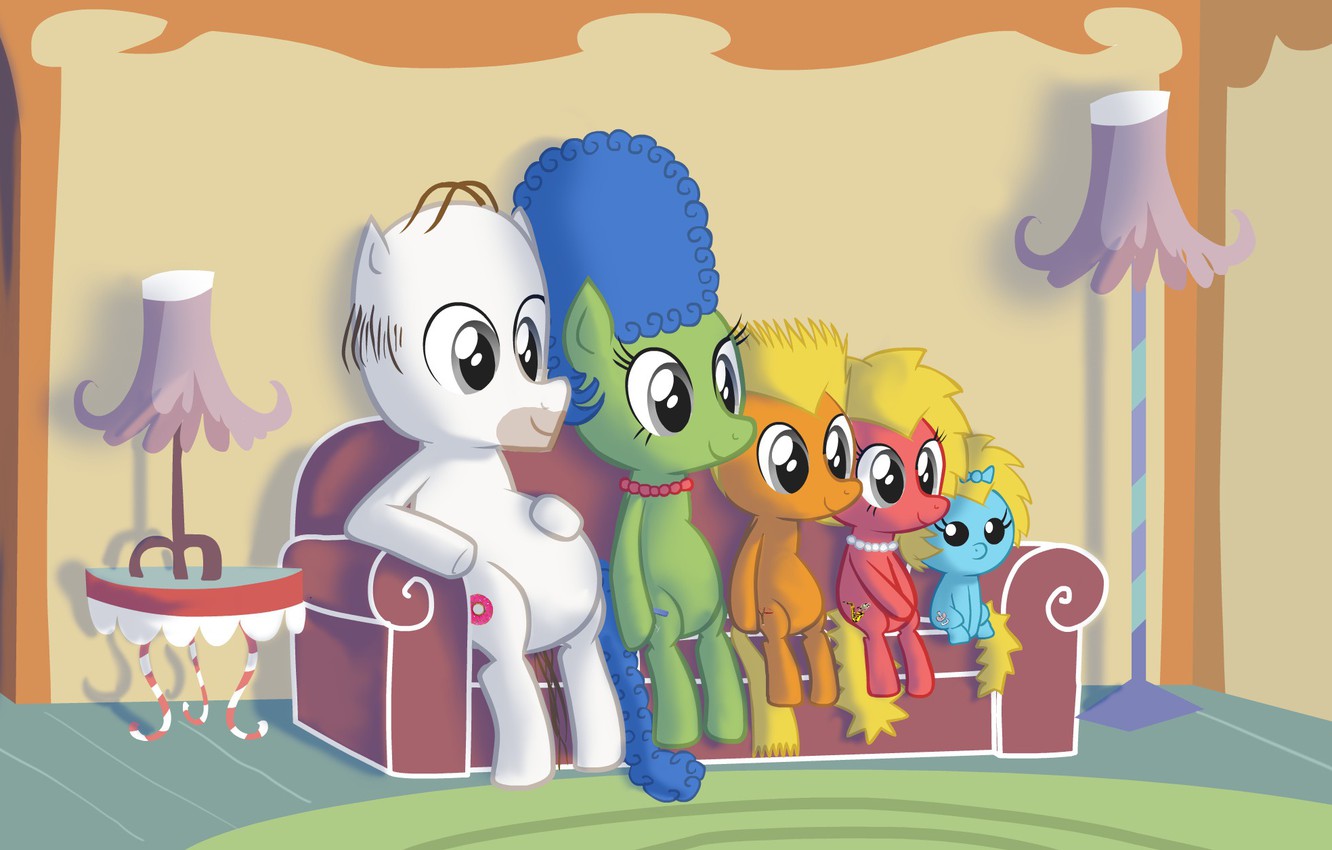 Photo Wallpaper The Simpsons, Figure, Homer, Maggie, - The Simpsons - HD Wallpaper 