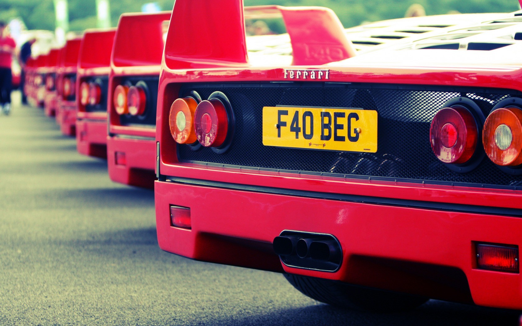 Ferrari F40 Red Hd - HD Wallpaper 