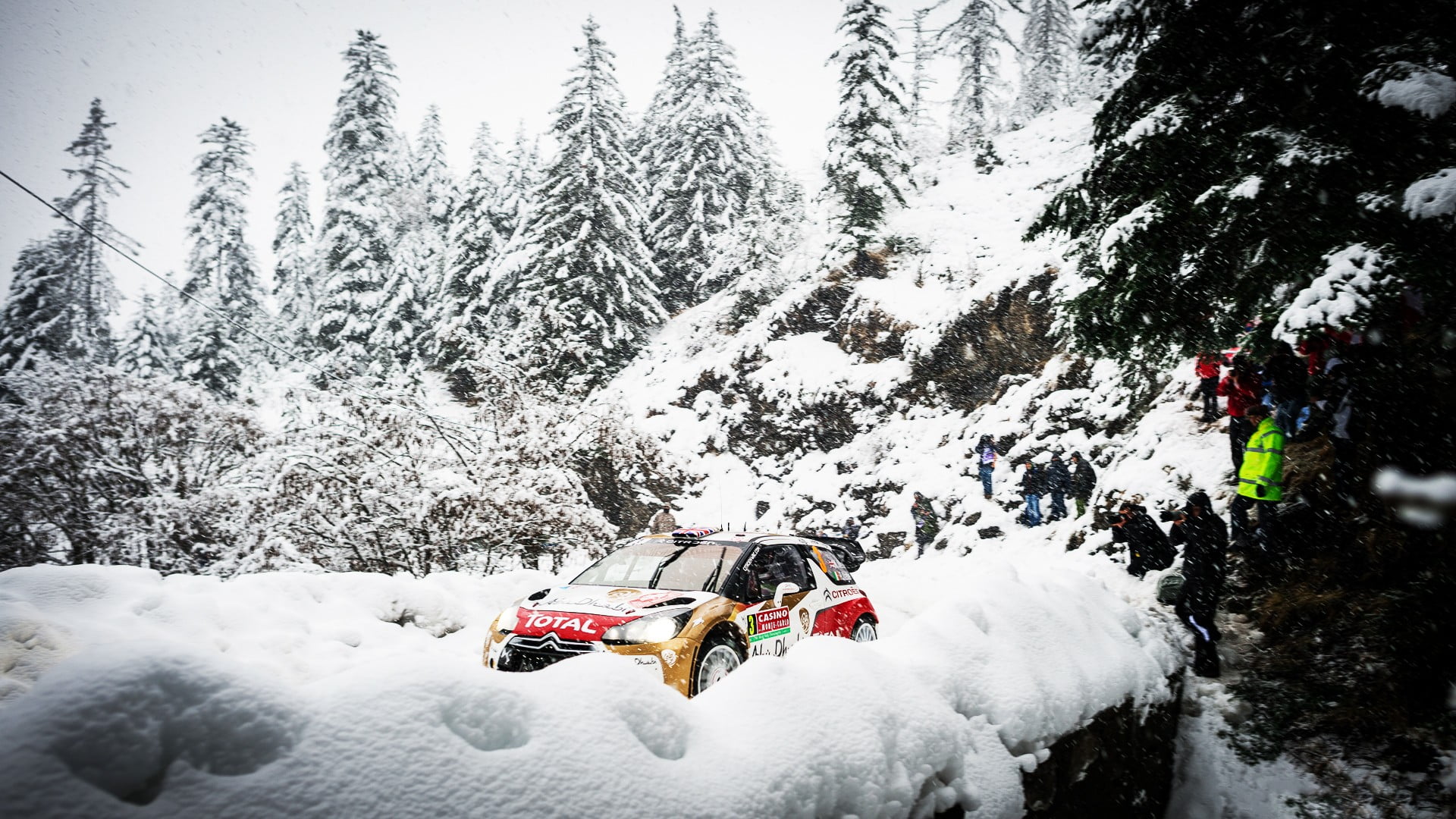 Winter Background Rally - HD Wallpaper 