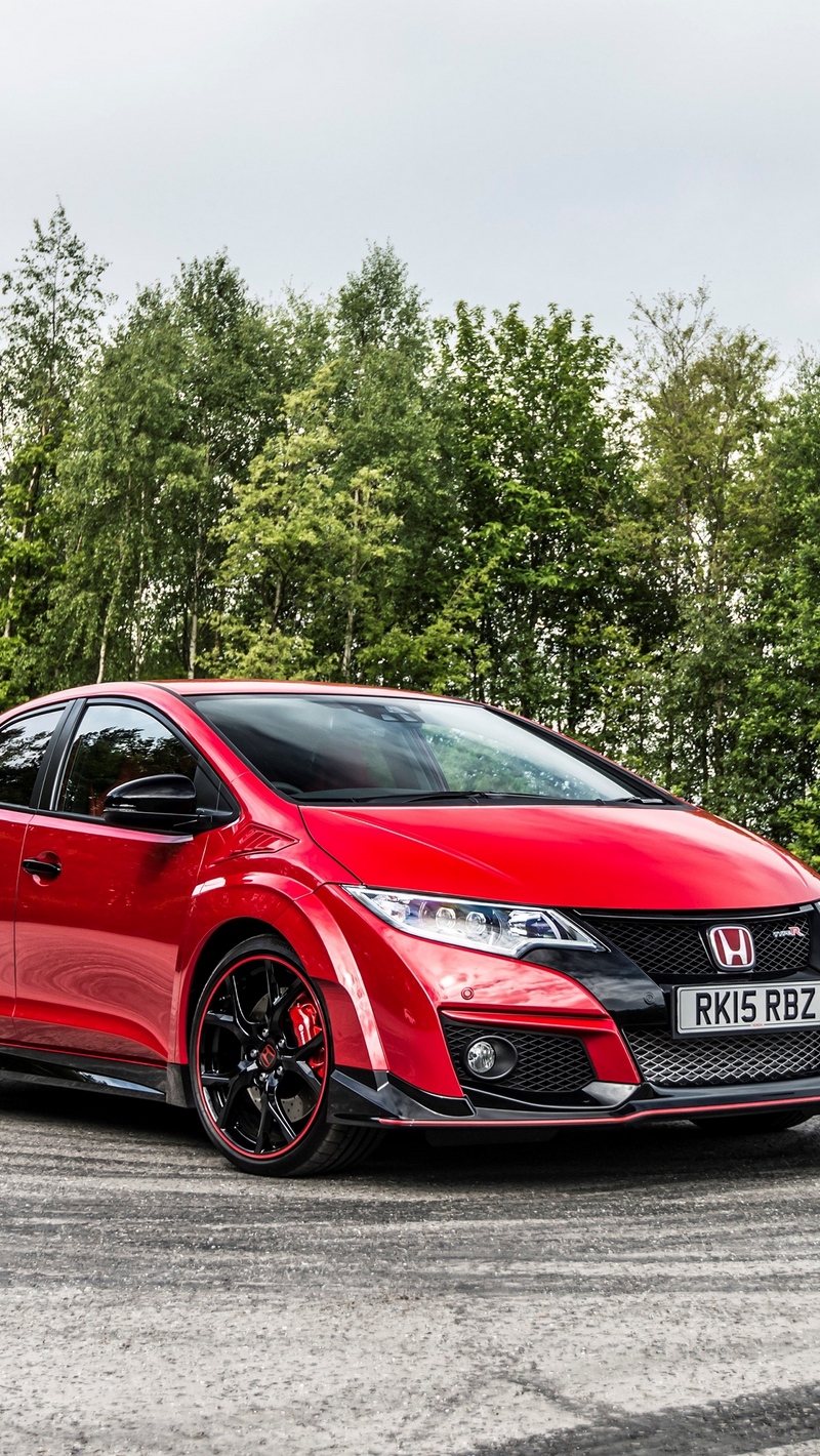 Wallpaper Honda, Civic, Type R, Side View - Honda Civic Type R 2015