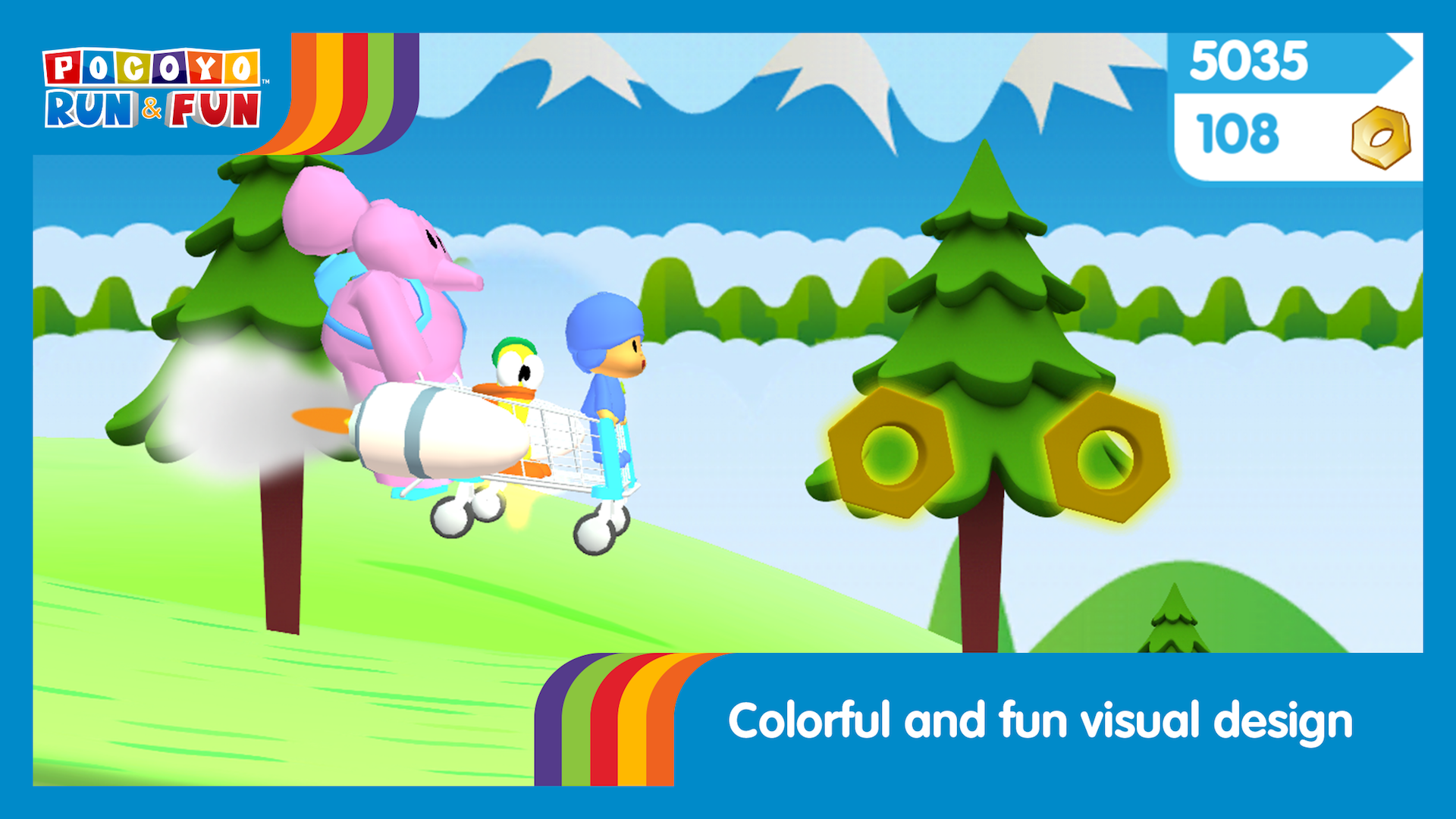 Pocoyo Run & Fun - HD Wallpaper 
