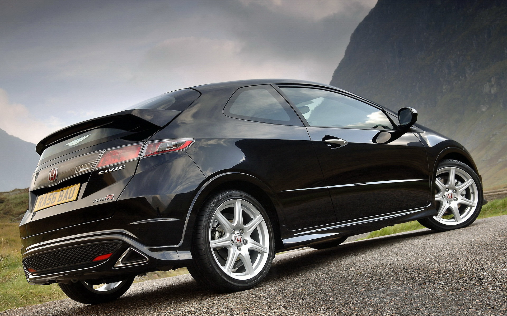 Honda Civic Type R Black - HD Wallpaper 