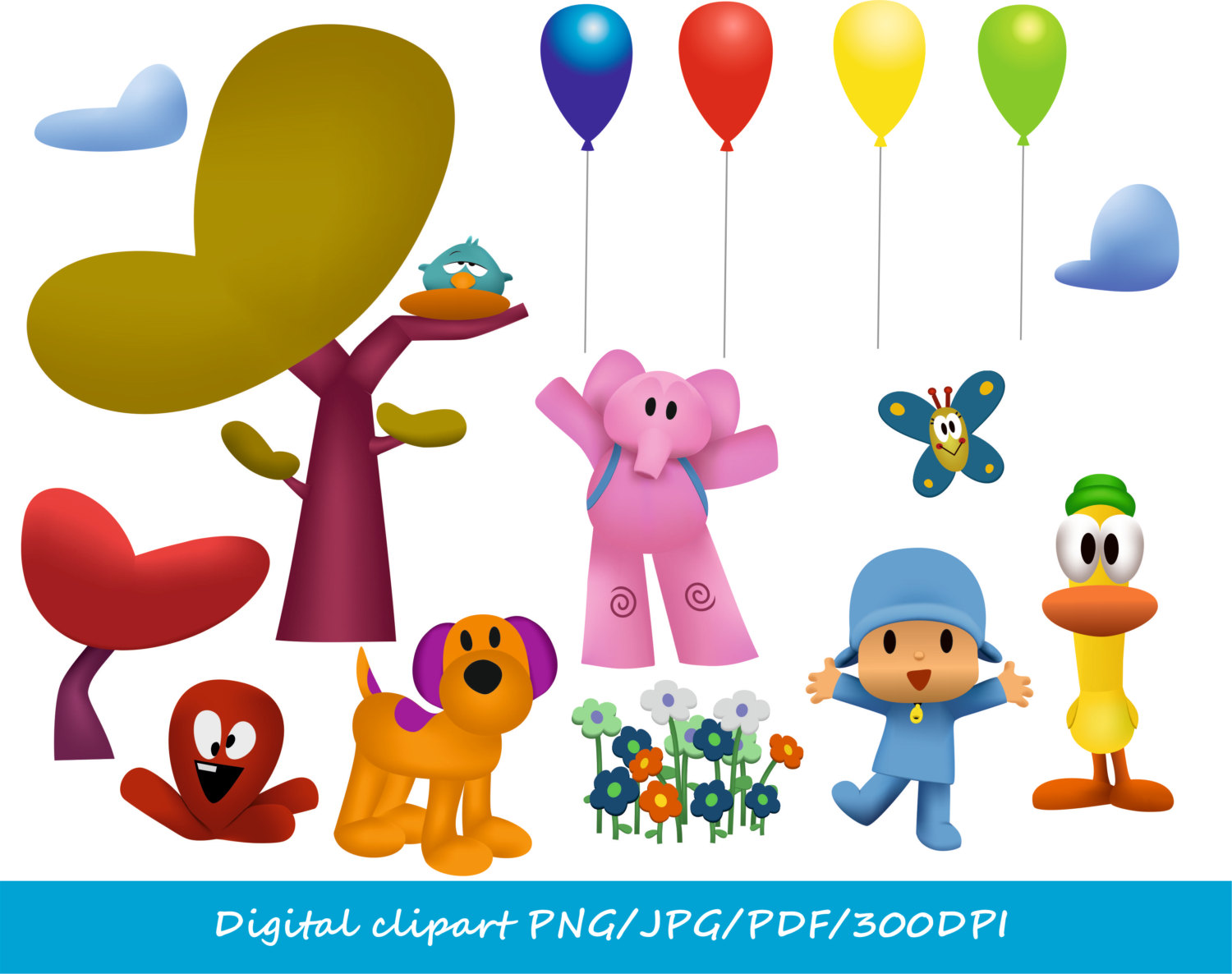Pocoyo Birthday Clip Art - HD Wallpaper 