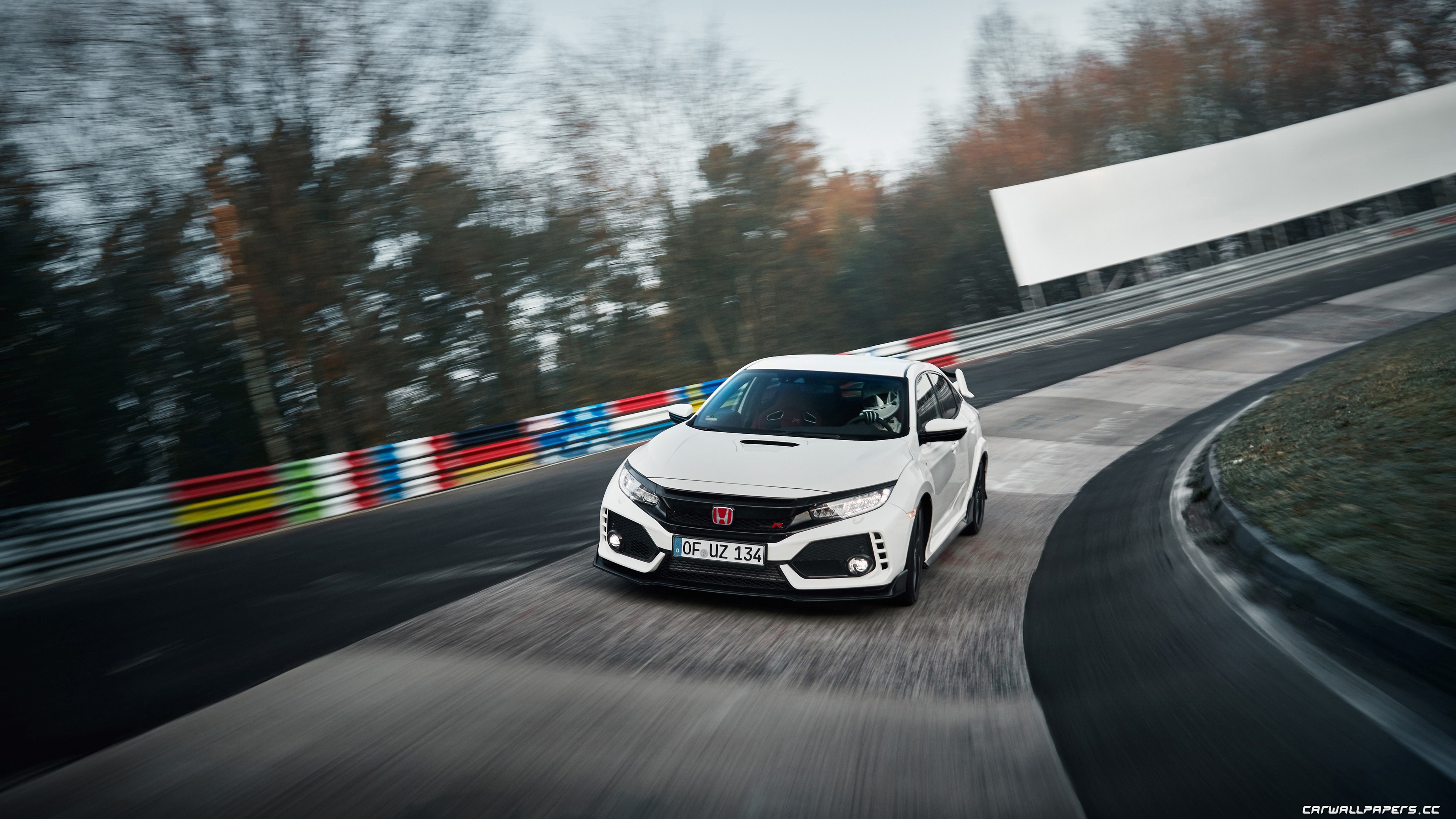 Honda Civic Type R 2018 Race Track - HD Wallpaper 