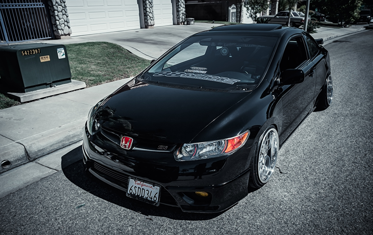 Honda Civic Si Negro - HD Wallpaper 