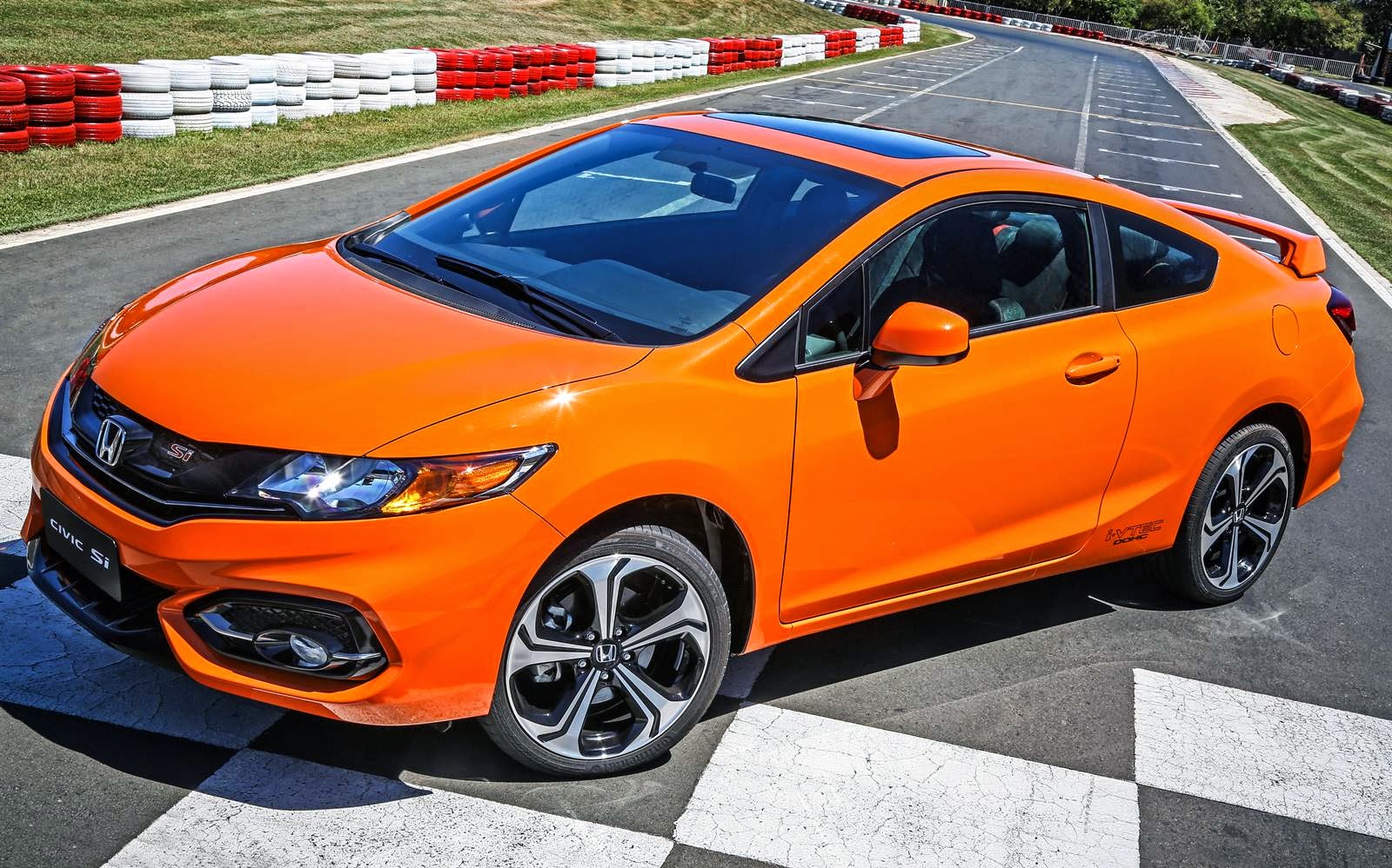 Honda Civic Si 2015 Front Side Hd Wallpaper Facebookpick - New Civic Si 2014 - HD Wallpaper 