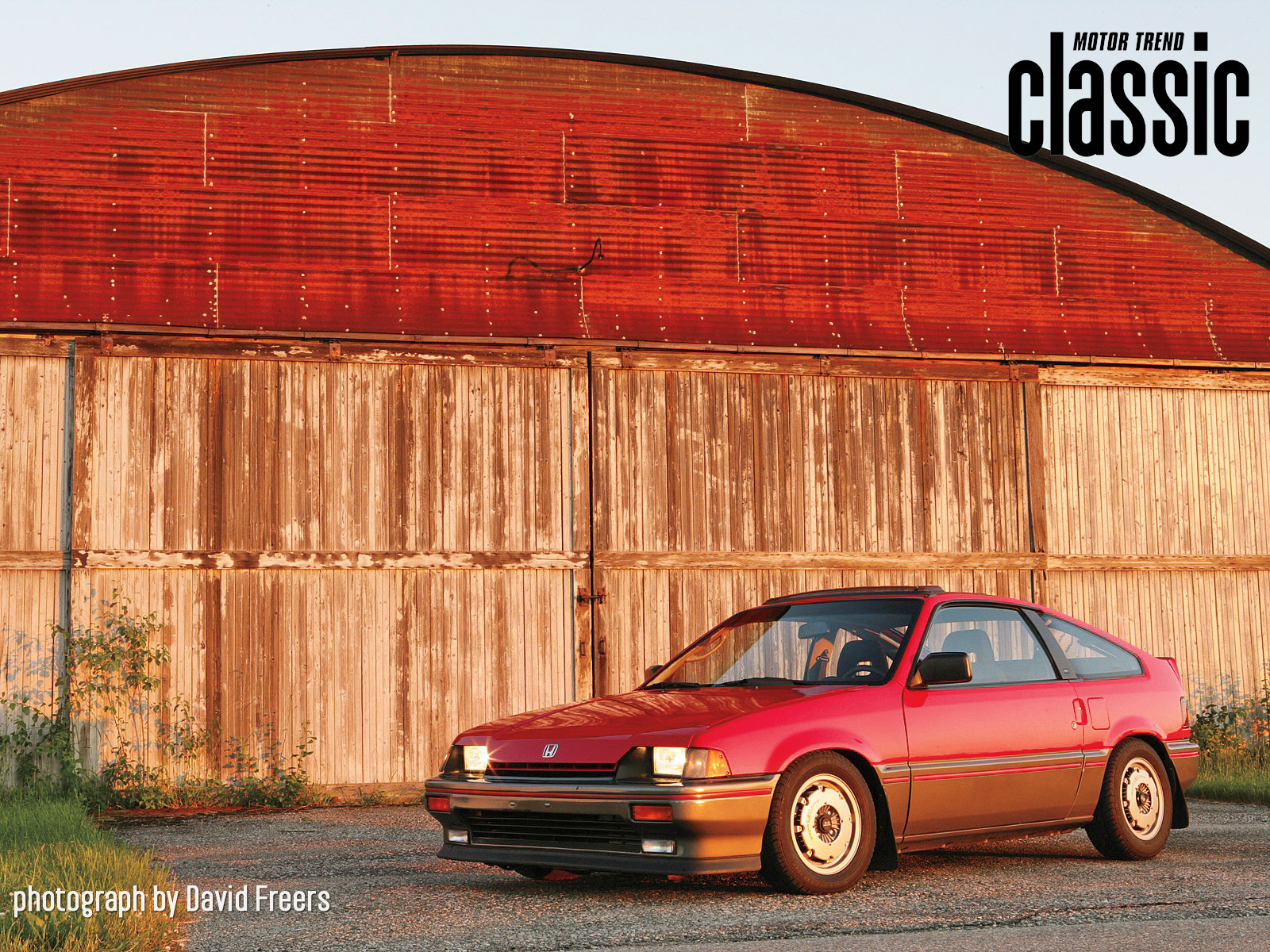 Stanced 84 Honda Crx - HD Wallpaper 