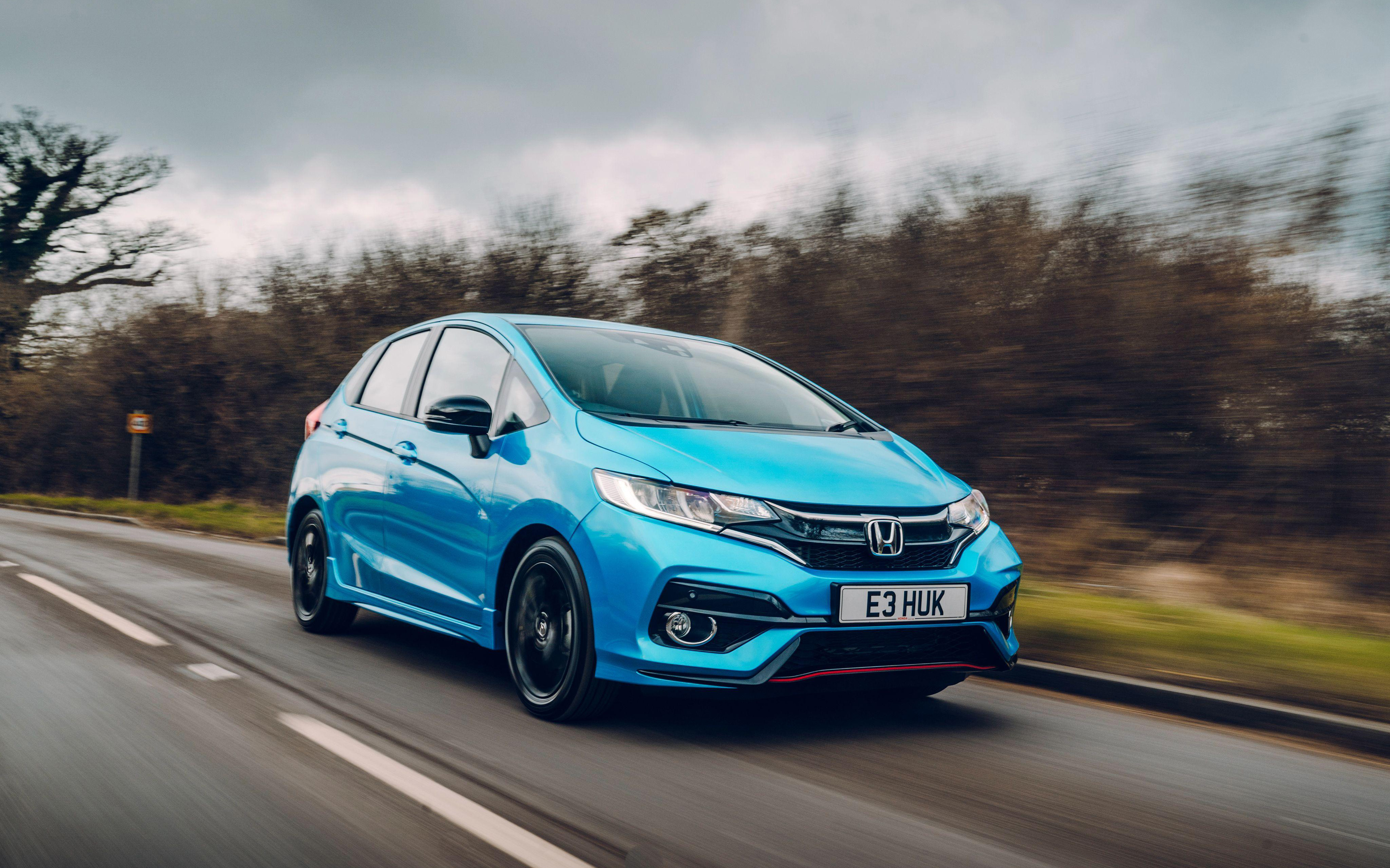 Honda Jazz Sport, 4k, 2018 Cars, Road, Motion Blur, - Honda Jazz Sport 2019 - HD Wallpaper 