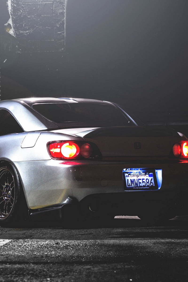 Wallpaper Honda S2000, Honda, Rear View, Night - S2000 Wallpaper Iphone - HD Wallpaper 