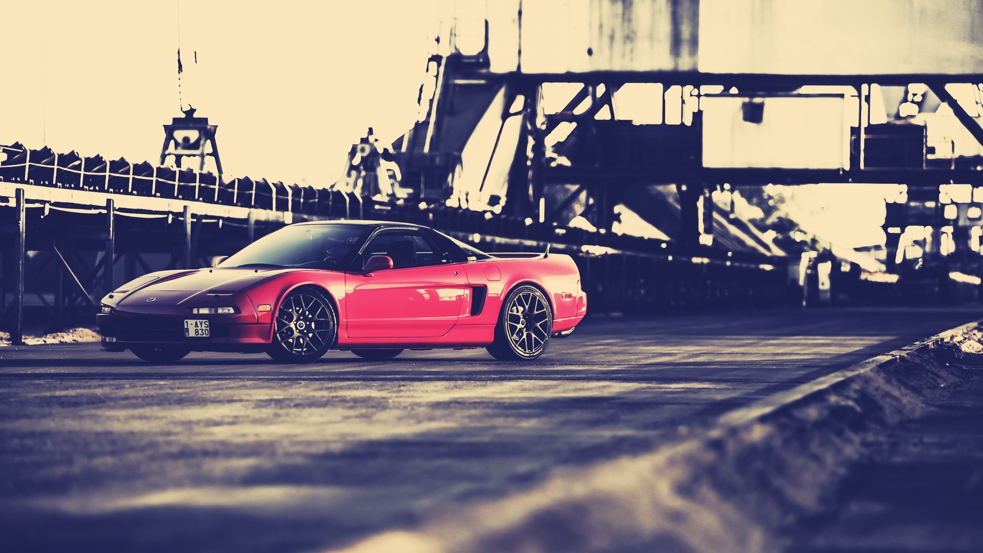 Wallpaper Honda Nsx, Red, Side View - Honda Nsx Wallpaper 4k Old - HD Wallpaper 