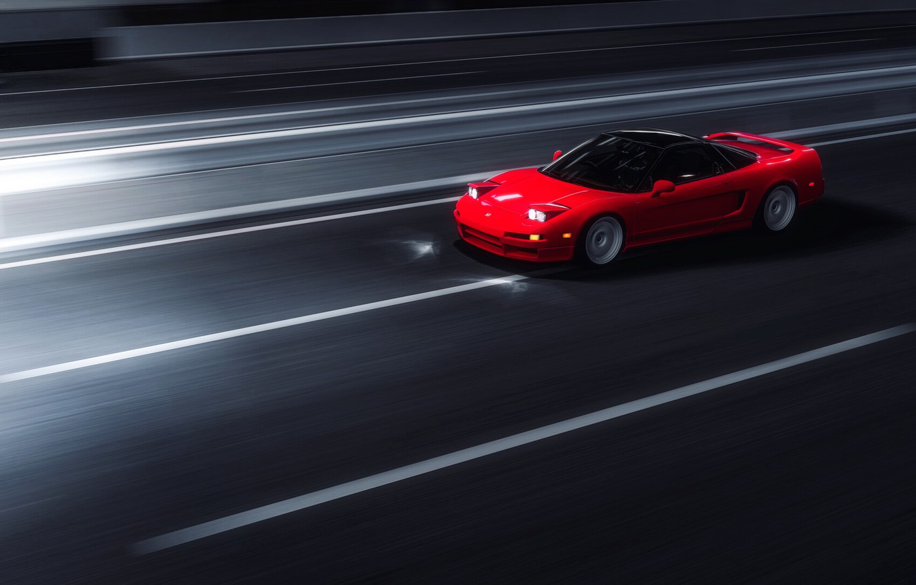 Photo Wallpaper Red, Auto, Night, The Game, Machine, - Sports Car - HD Wallpaper 