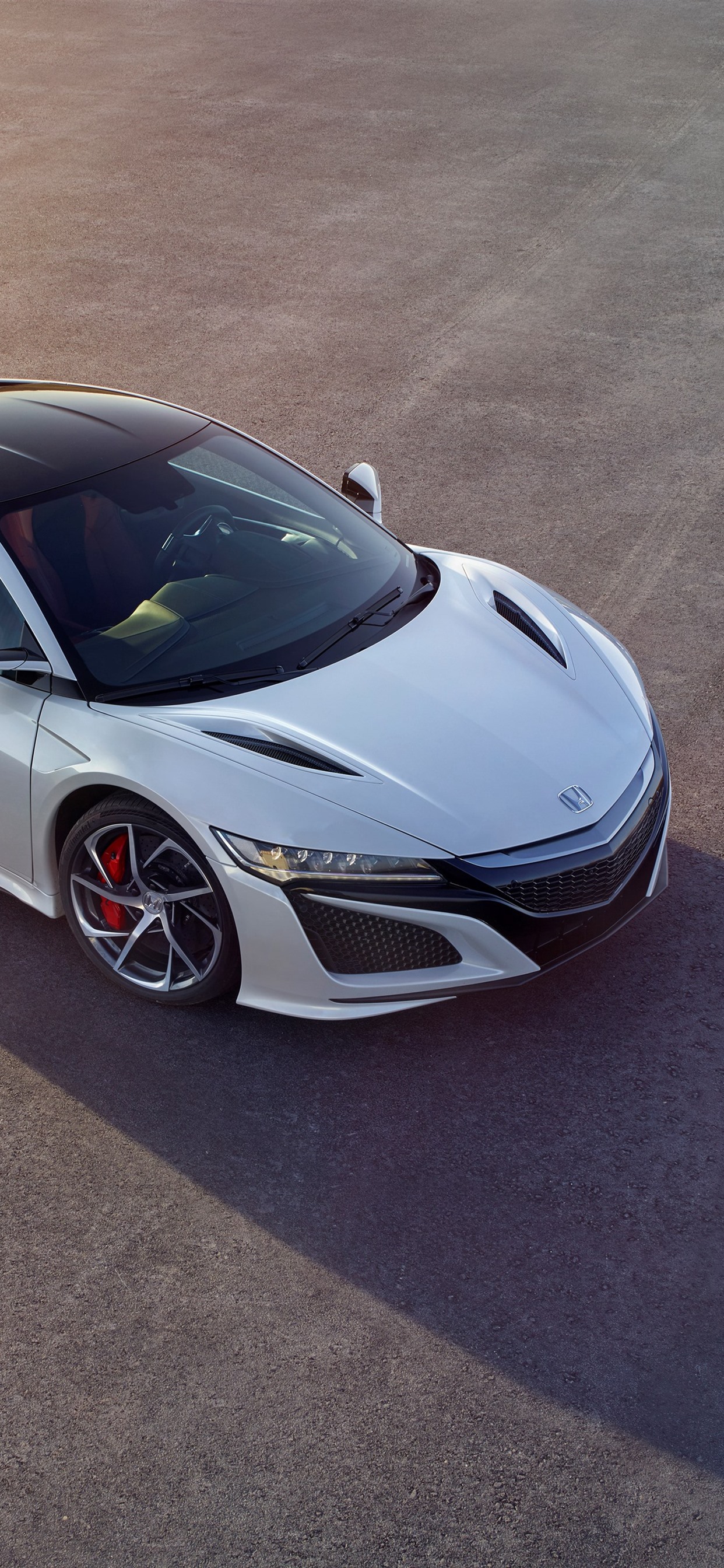 Iphone Wallpaper Honda Acura Nsx White Car - Mclaren Honda Nsx - HD Wallpaper 