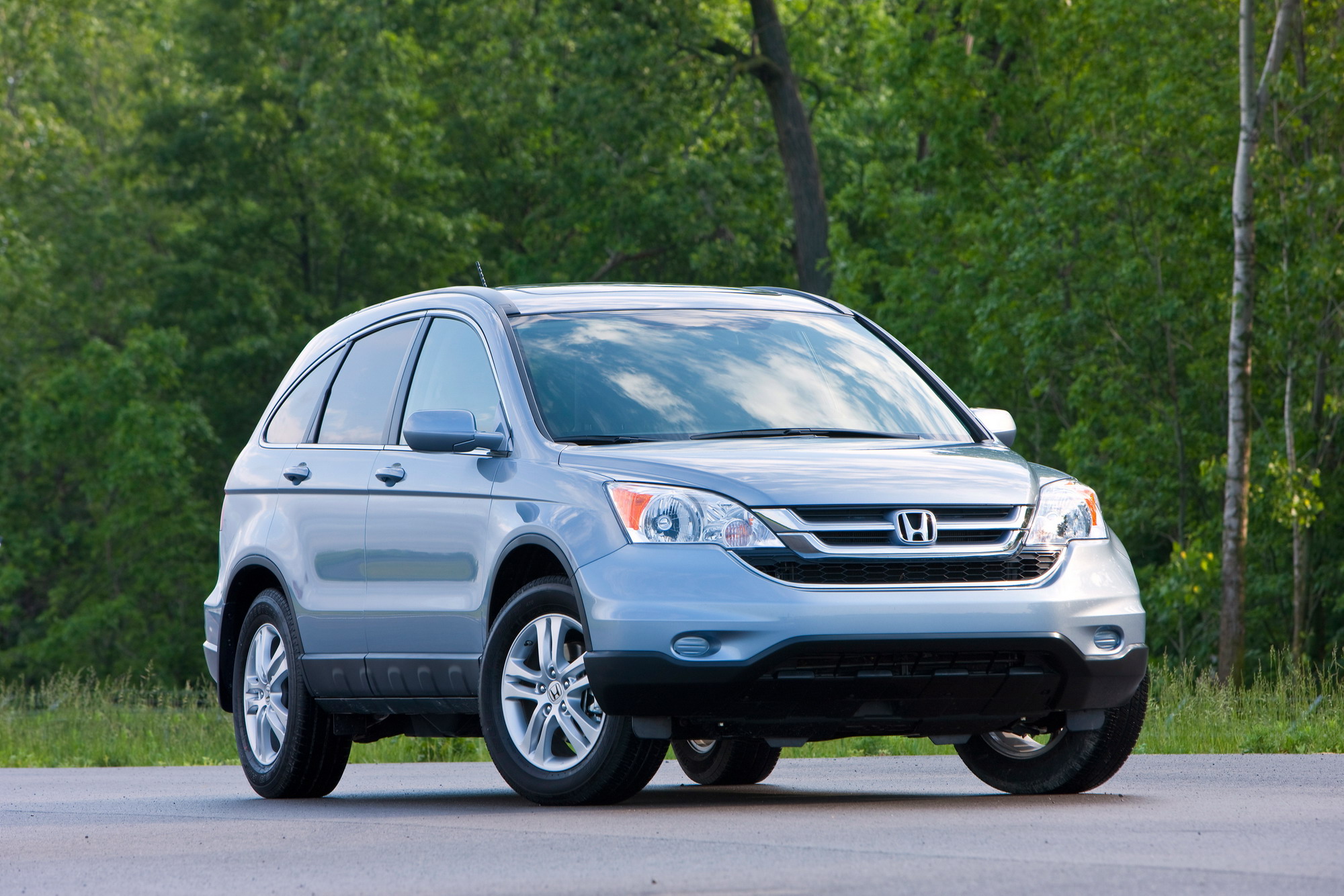 2011 Honda Crv Blue - HD Wallpaper 