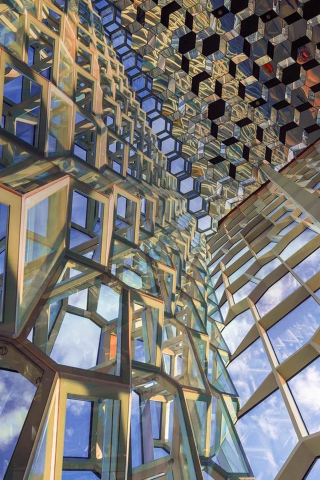 Iphone Wallpaper Reykjavik, Harpa, Iceland, Concert - Reykjavik Iphone - HD Wallpaper 