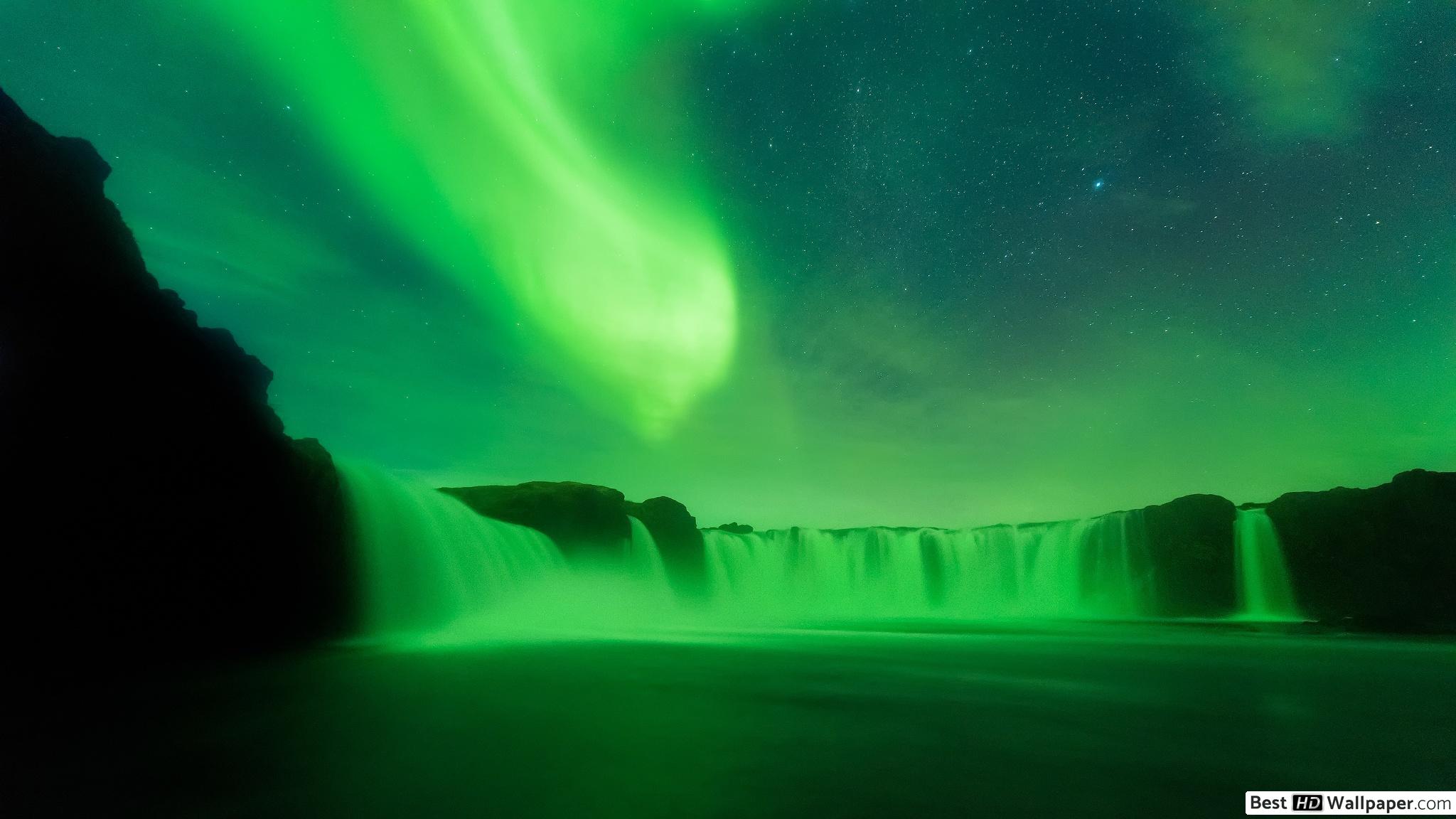 Пейзаж В Зелёных Тонах - HD Wallpaper 