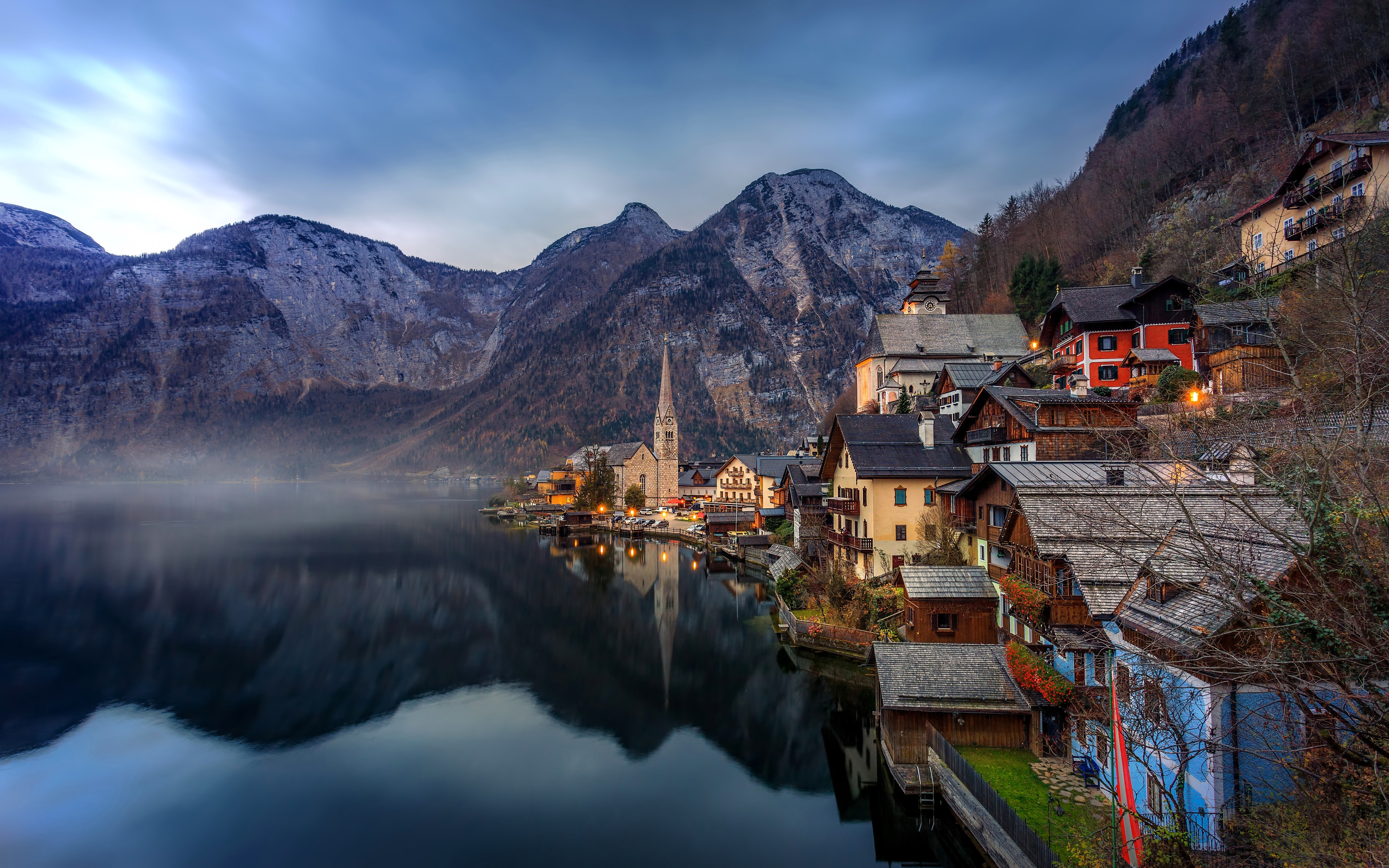 Austrian Alps Wallpaper - Bad Goisern - HD Wallpaper 