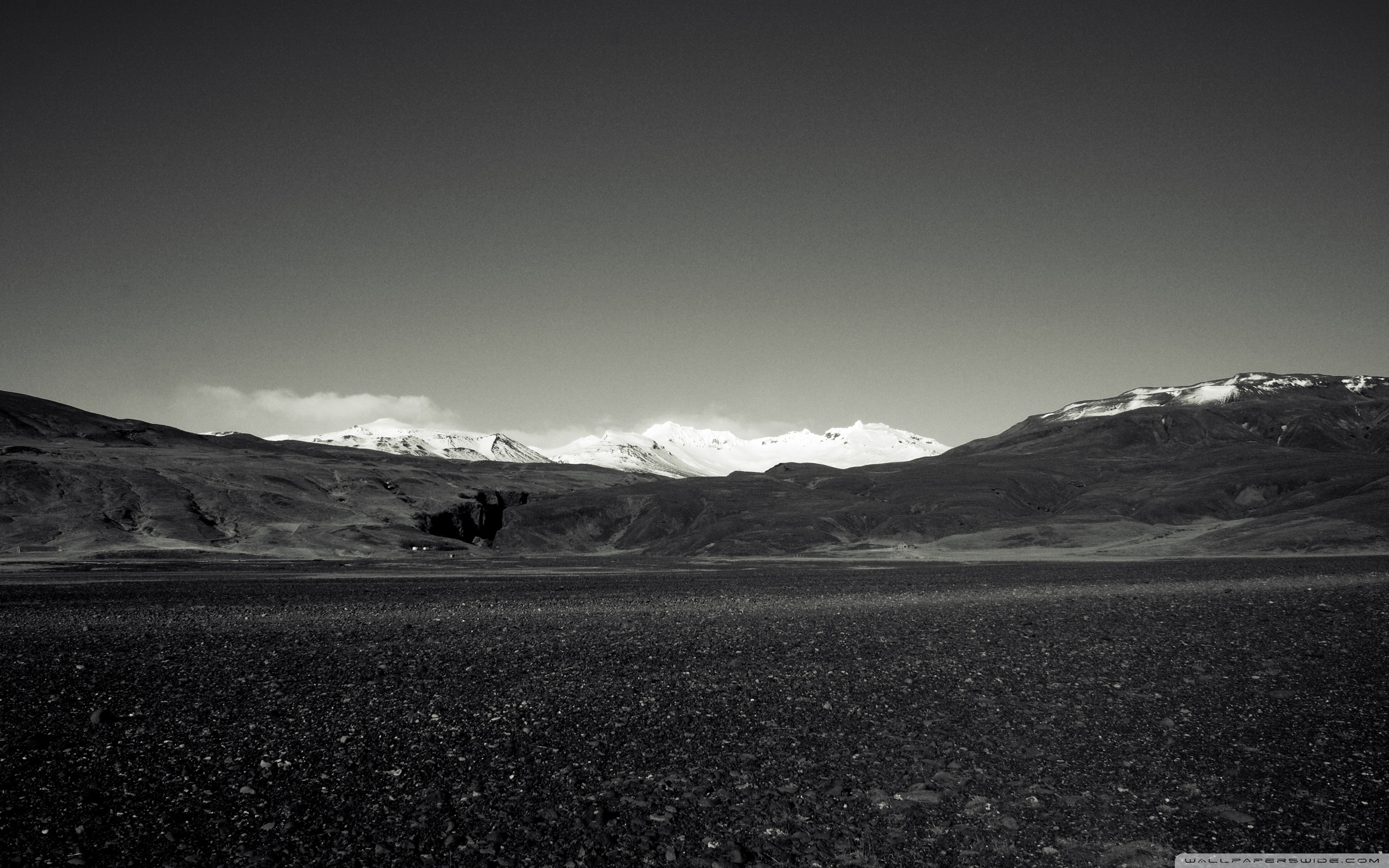 Iceland Black And White - HD Wallpaper 