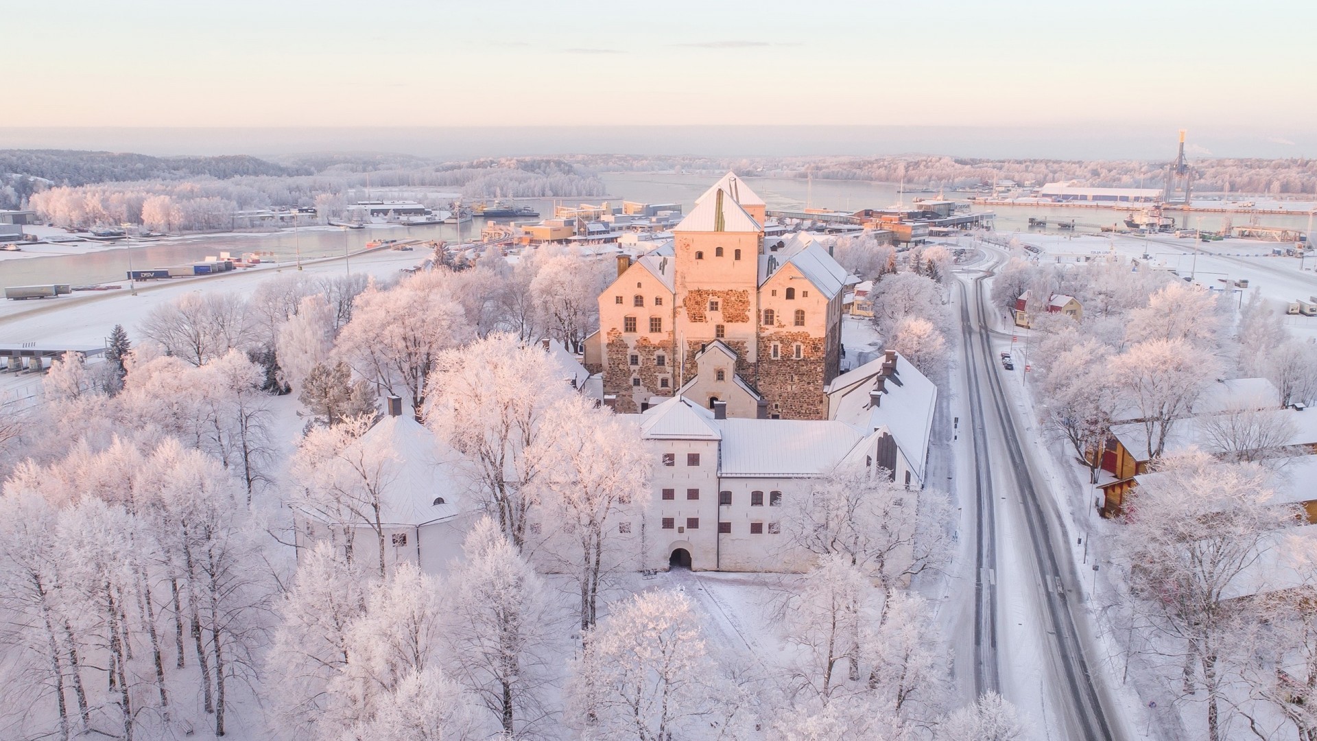 Turku, Finland, Snow, Cold, Winter, Trees - Turku Finland Winter - HD Wallpaper 
