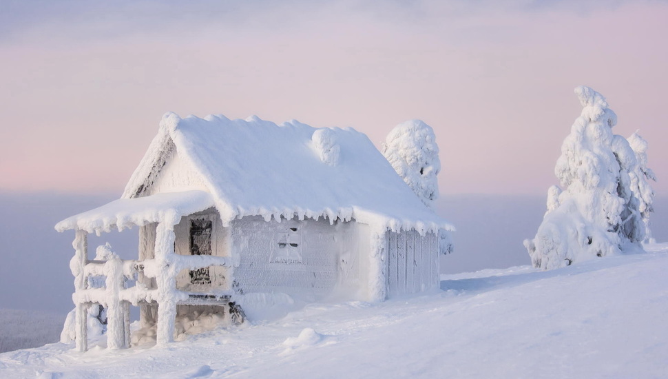 Lapland, Winter, Finland Desktop Background - Finland Snow Background - HD Wallpaper 