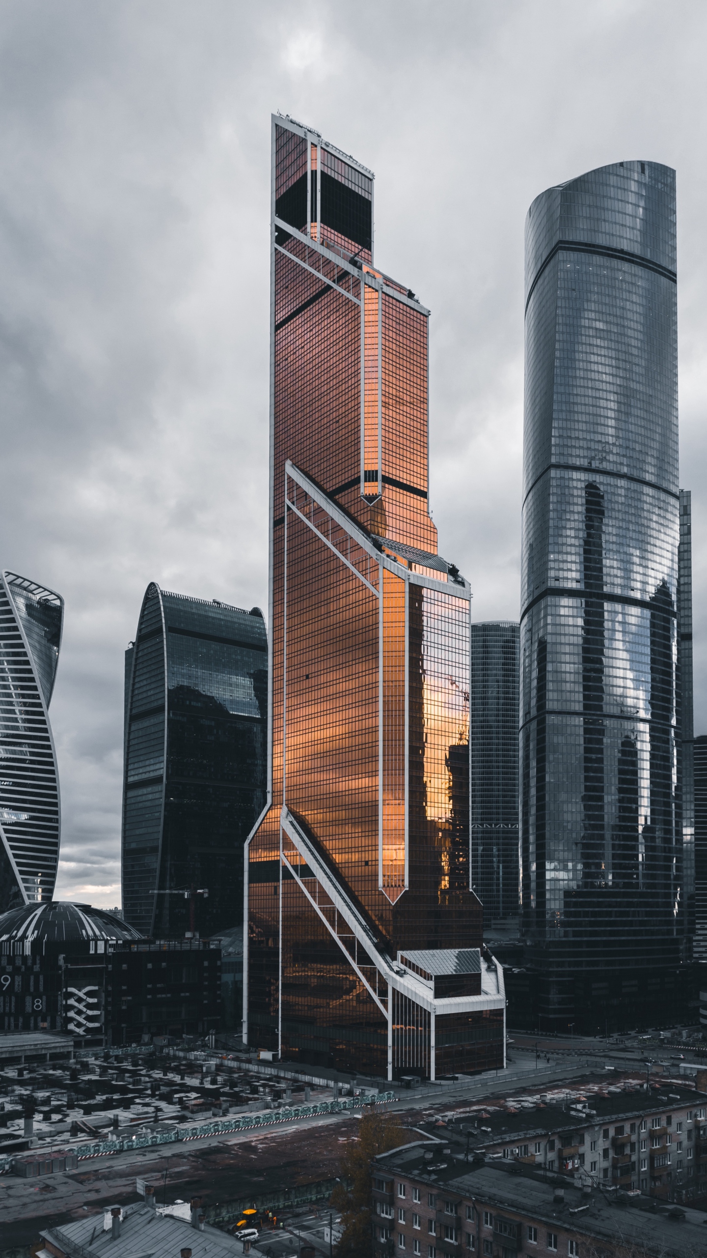 Wallpaper Moscow City, Skyscrapers, Architecture, Moscow, - Moscow City - HD Wallpaper 