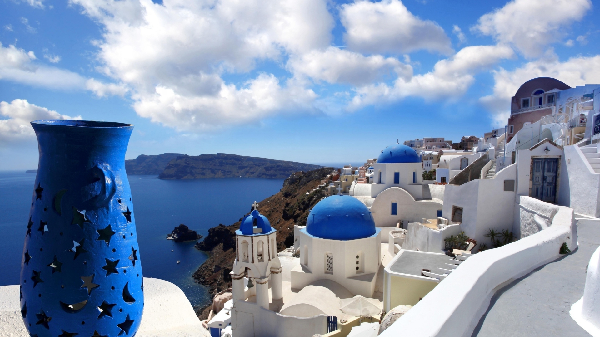 Santorini Greece - HD Wallpaper 