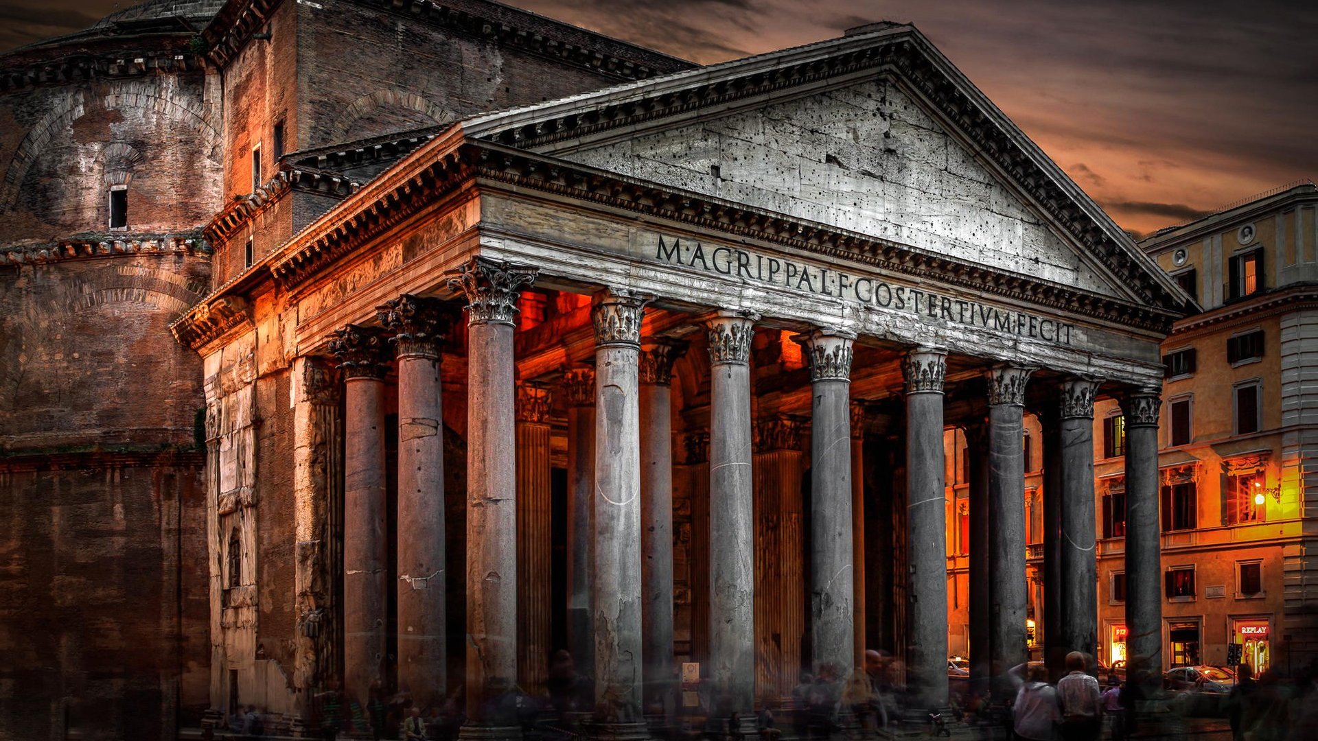 Rome Italy Pantheon - Pantheon - HD Wallpaper 