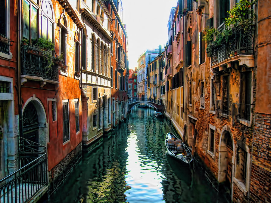 Download To Your Desktop Backgrounds, Street In Venice, - Grand Canal - HD Wallpaper 