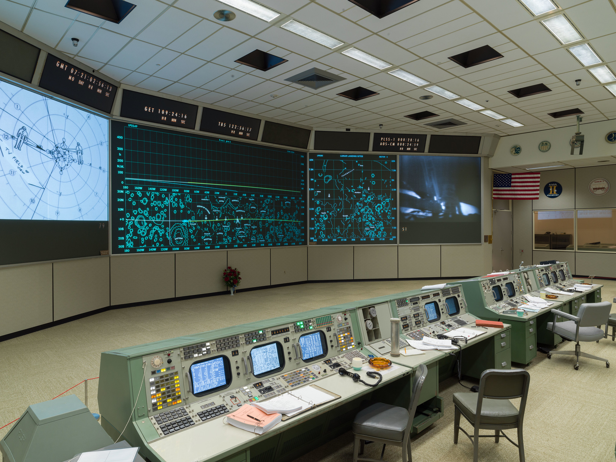 Nasa Apollo Mission Control Center - HD Wallpaper 