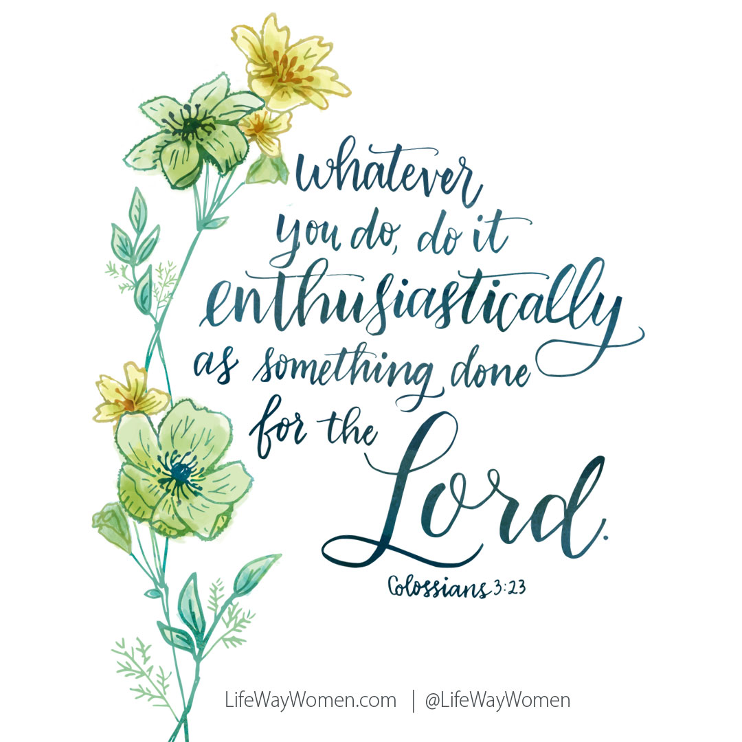 Colossians 3 23 Desktop - HD Wallpaper 