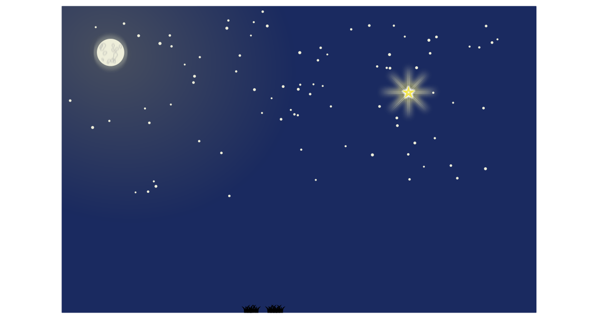 Christmas Scenes Clipart Black And White Library Nativity - Christmas Scene Background Png - HD Wallpaper 