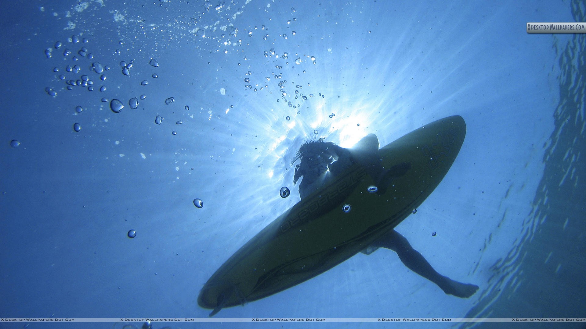 Surfing Pic From Under Water - HD Wallpaper 