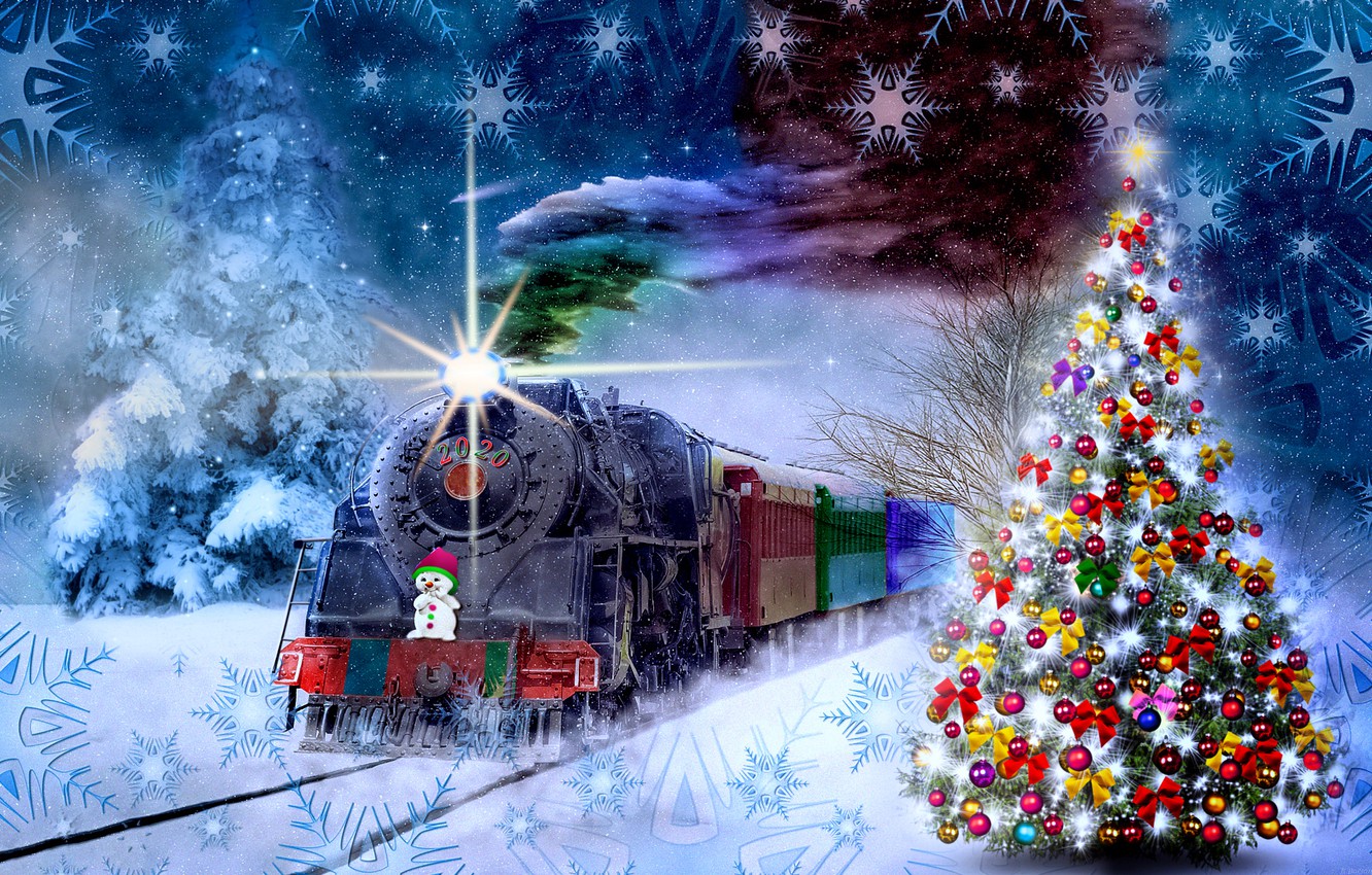 Photo Wallpaper Fantasy, The Theme, Christmas - Новогодняя Тема На Рабочий Стол - HD Wallpaper 