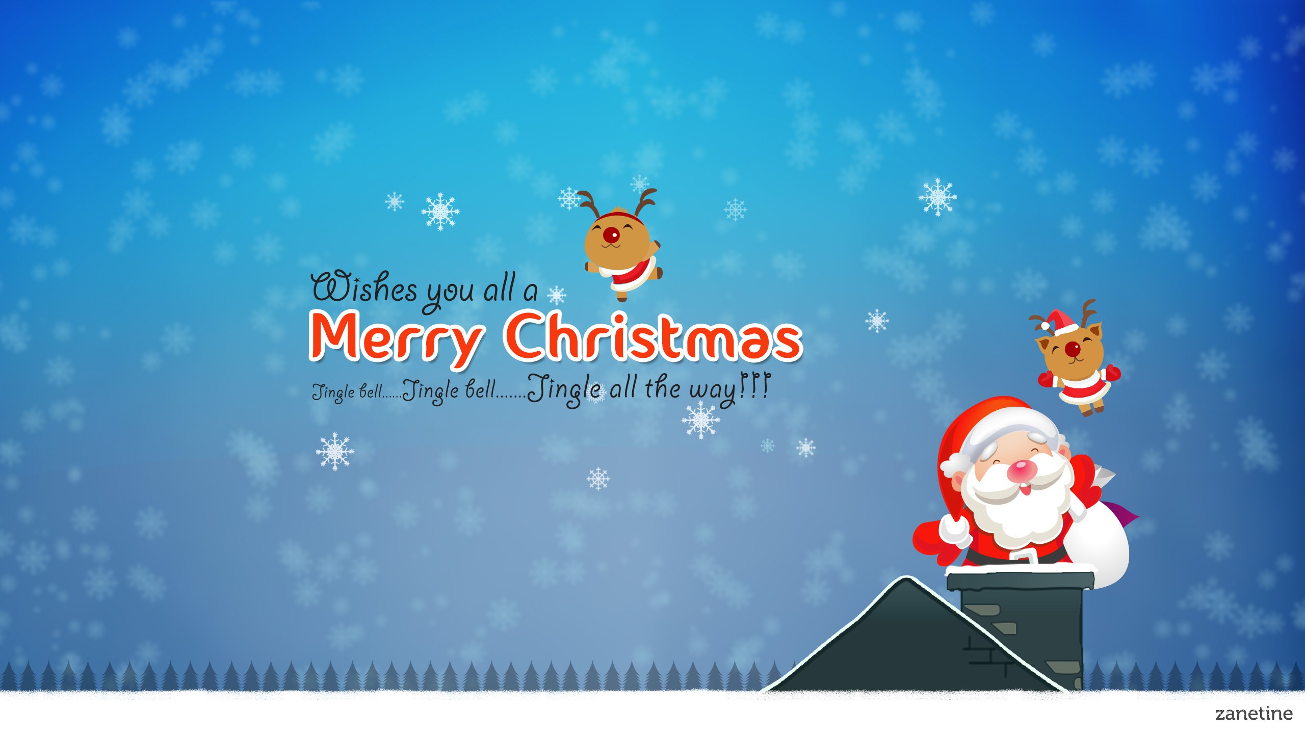 Jingle Bell Merry Christmas - HD Wallpaper 