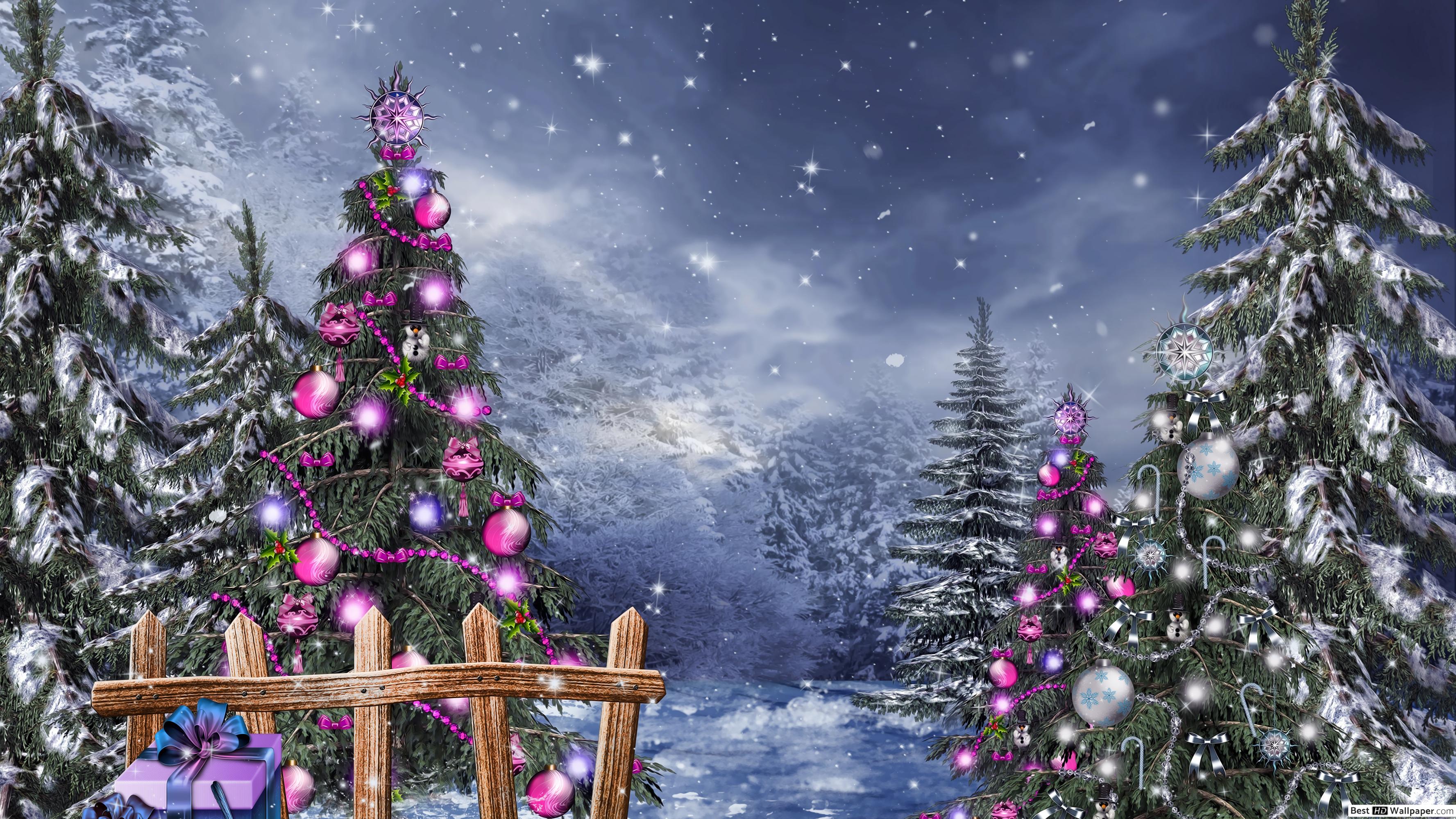Snow Wallpaper Christmas - HD Wallpaper 
